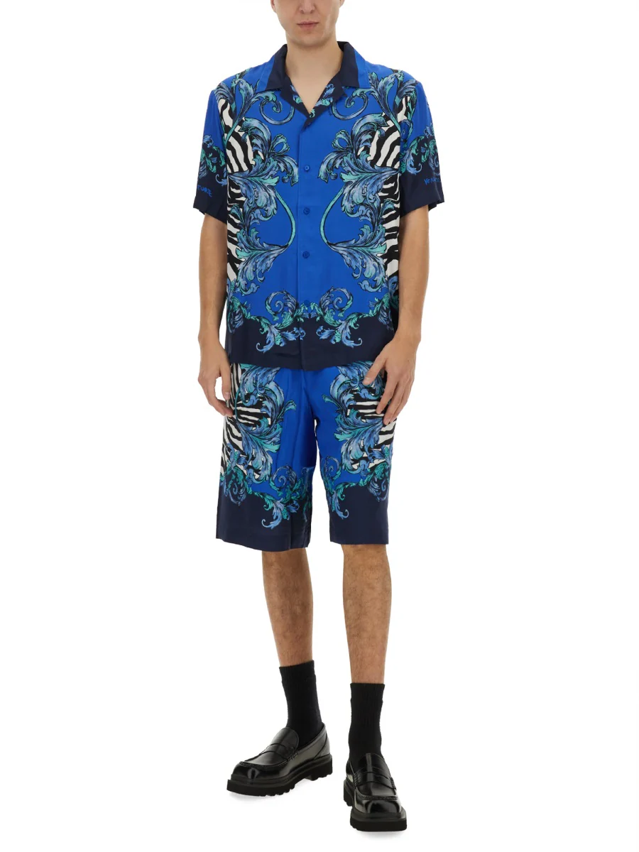 Versace Jeans Couture Viscose Mini Shorts for Summer Season - Image 5