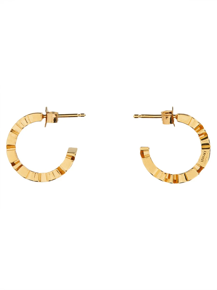 VERSACE Logo Hoop Earrings - Image 4