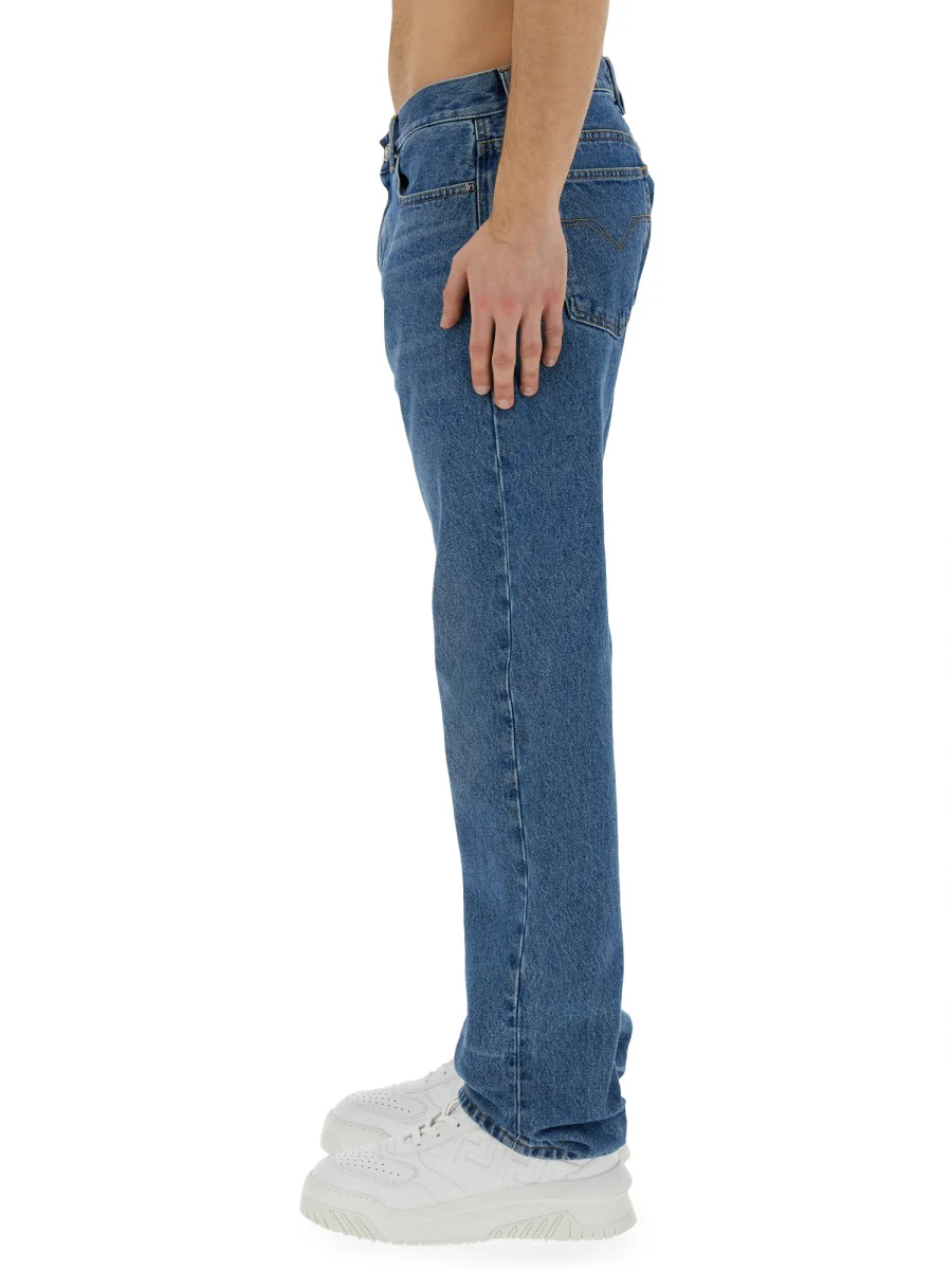 VERSACE Men Regular Fit Jeans - Image 4