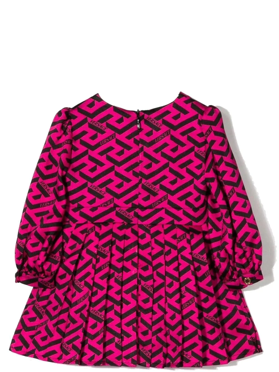 VERSACE Pleated Wool-blend Mini Dress - Image 2