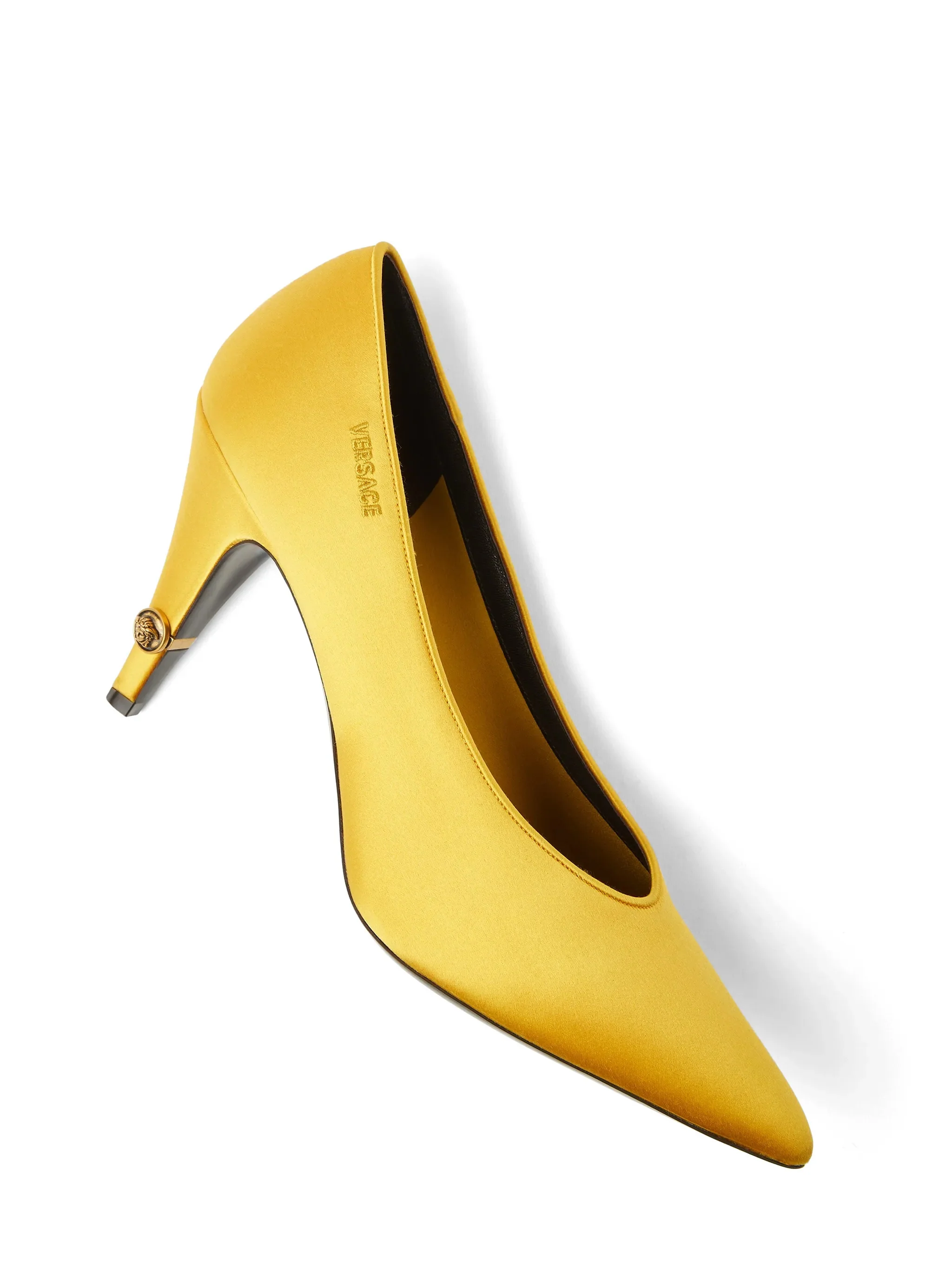 Versace Pointed Toe Heels with Medusa Hardware - 9 cm Heel - Image 2
