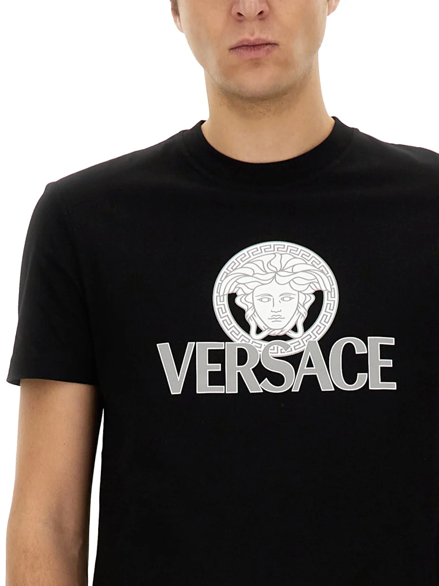 VERSACE Printed Cotton-Jersey T-Shirt - Image 6