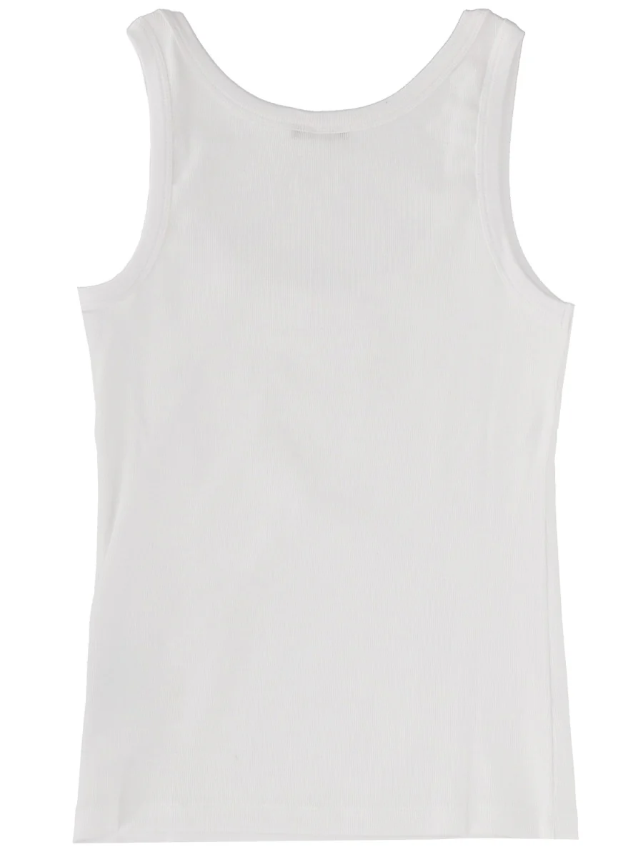 VERSACE Ribbed Stretch Cotton Tank Top - Image 2