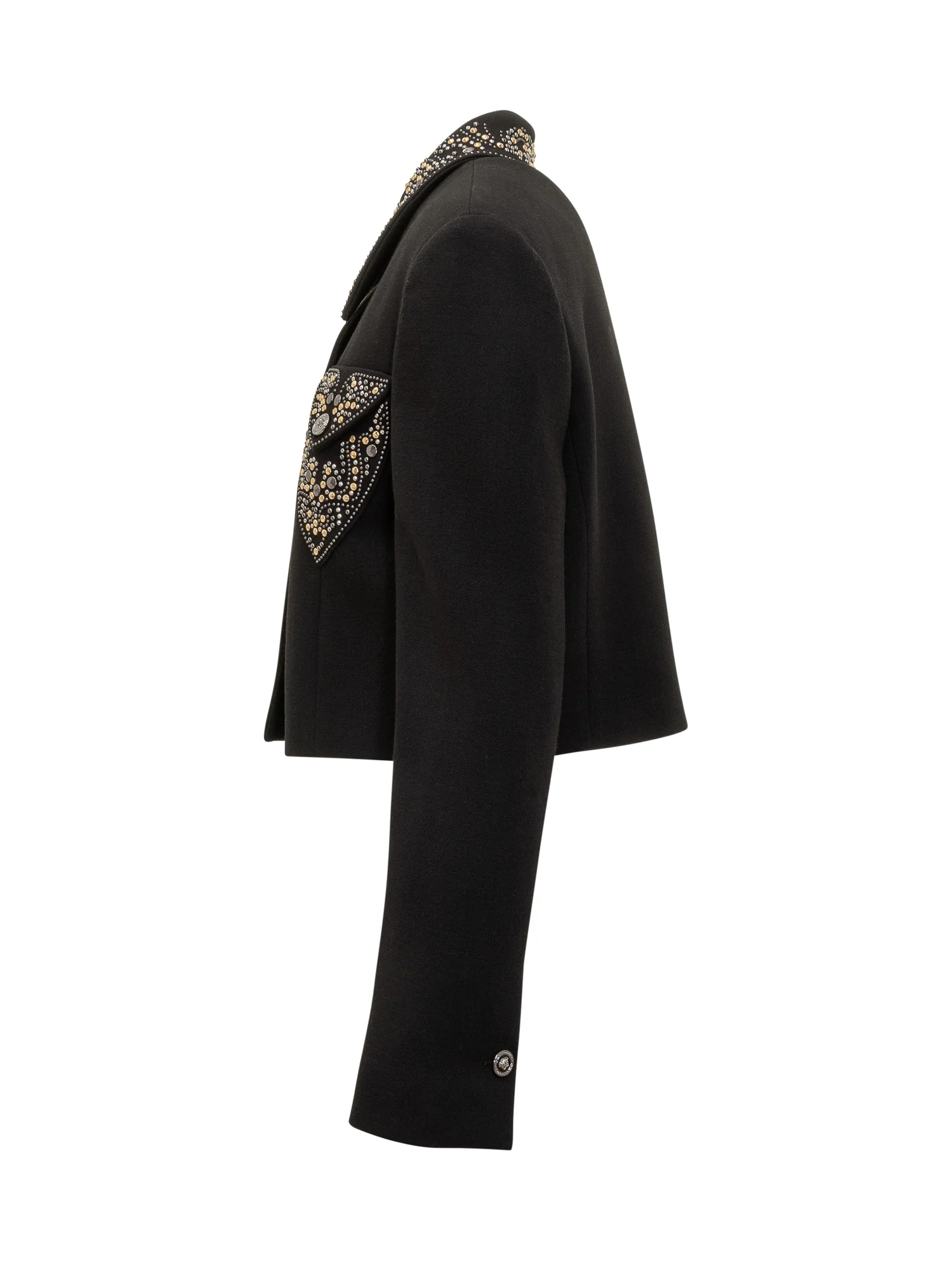 Versace Short Jacket with Studded Accents - Image 3
