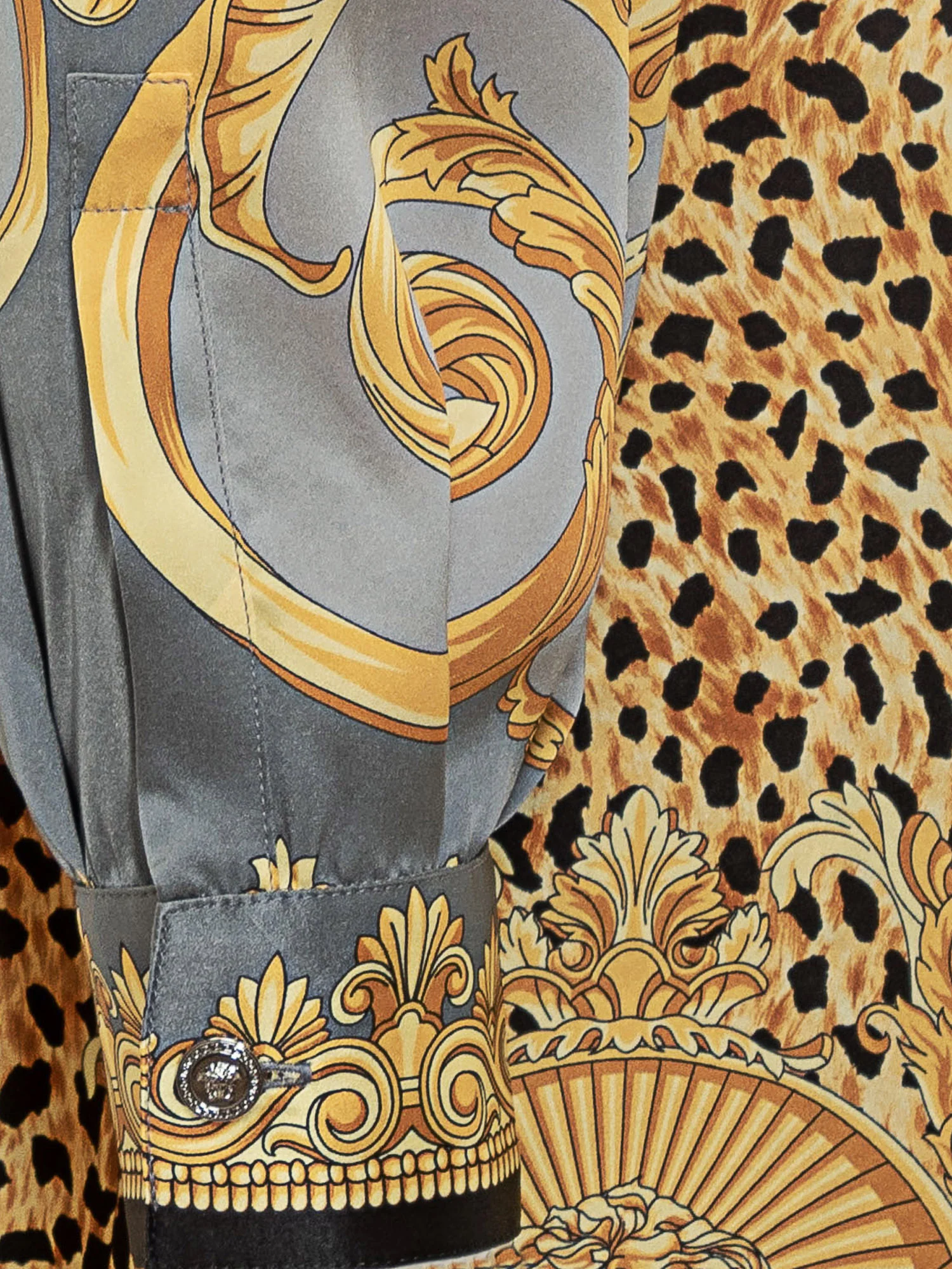 Versace Silk Baroque Animalier Mini Suit Short - Image 4