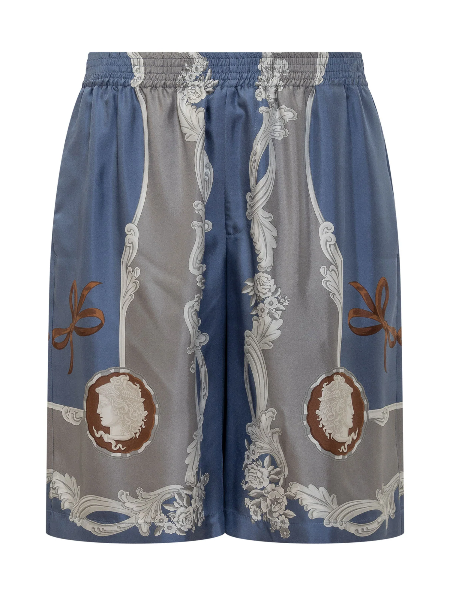 Versace Silk Cameo Mini Shorts