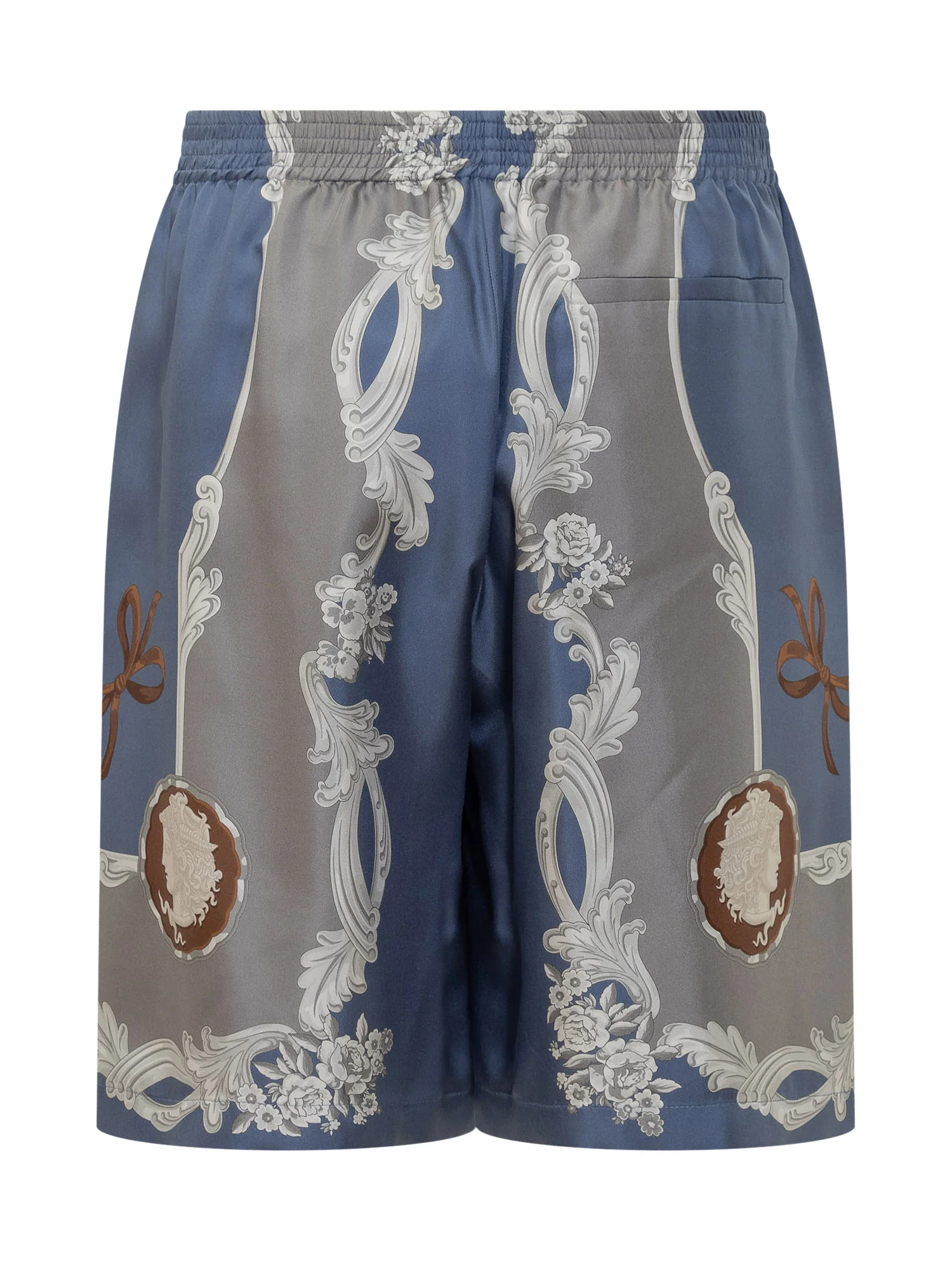 Versace Silk Cameo Mini Shorts - Image 2