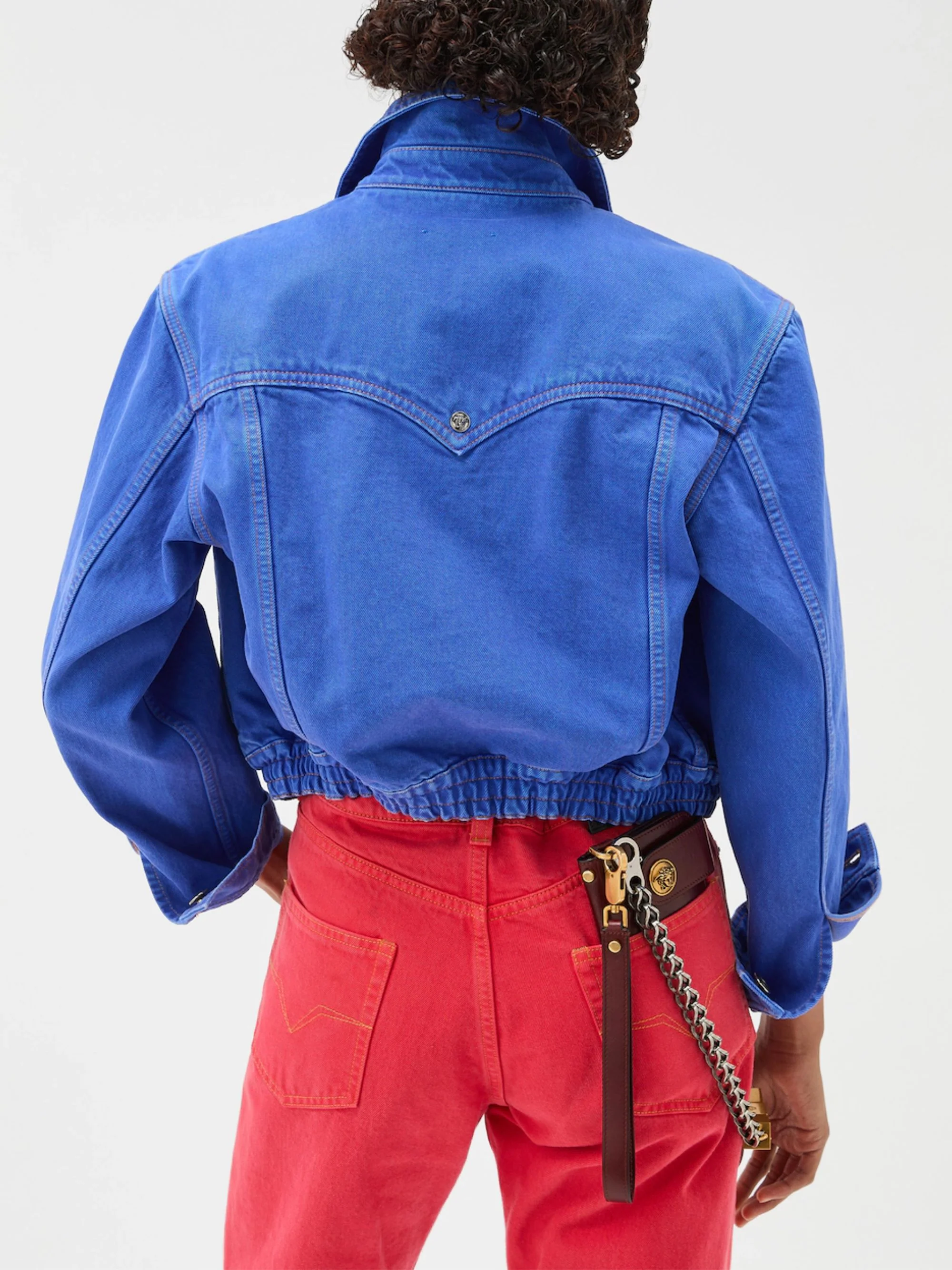 Versace Slim-fit Blouson with Medusa Accent - Image 3