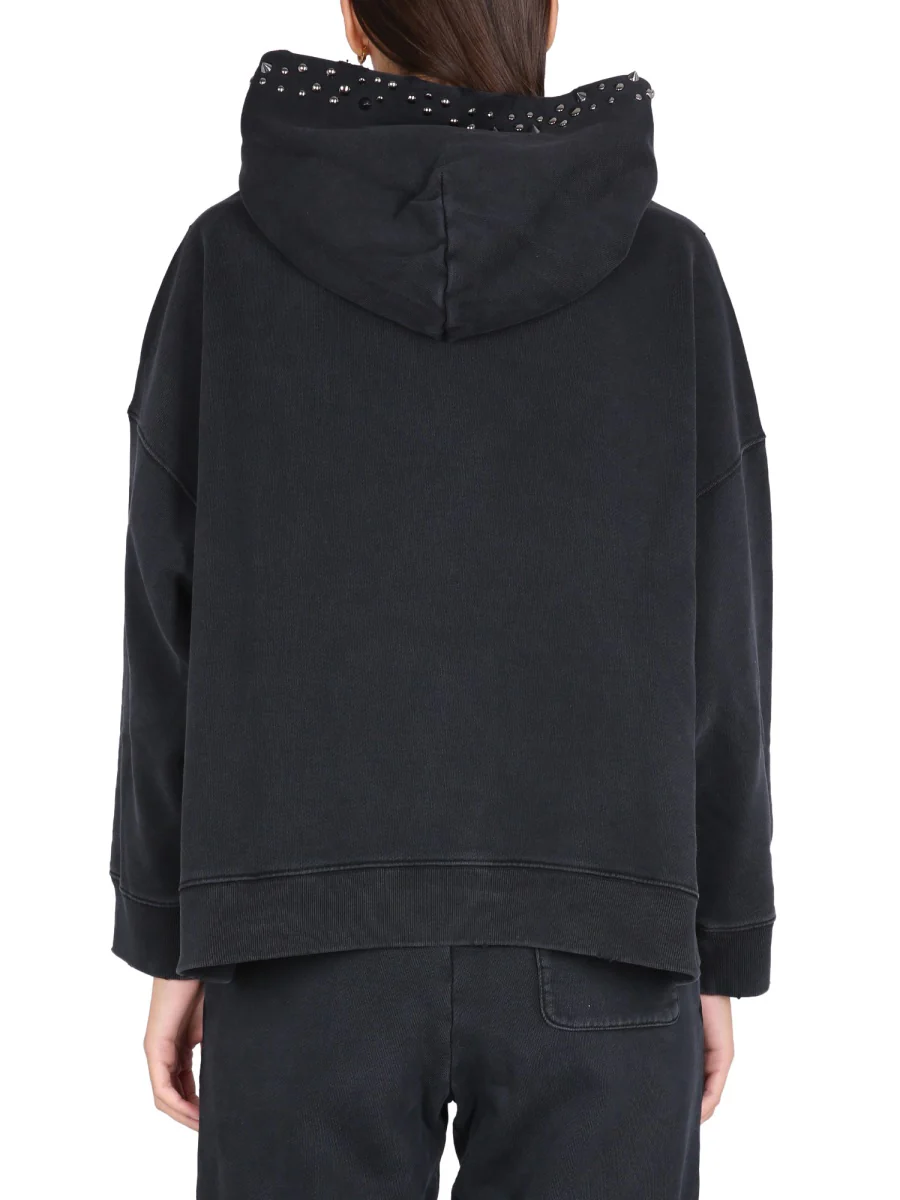 VERSACE Sweatshirt in Cotton with Studs - Image 3