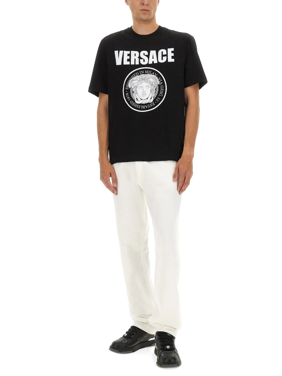 VERSACE T-shirt with Logo - Image 2