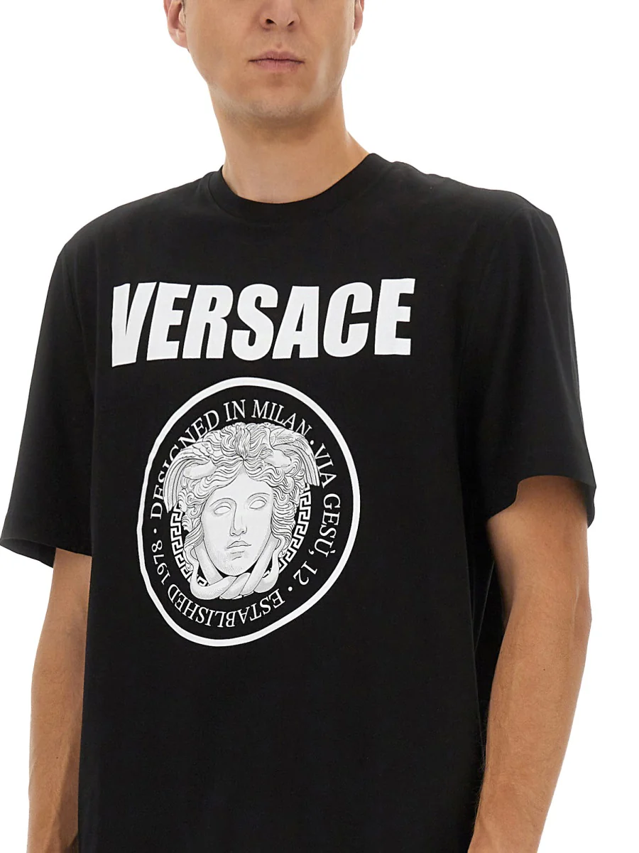 VERSACE T-shirt with Logo - Image 4