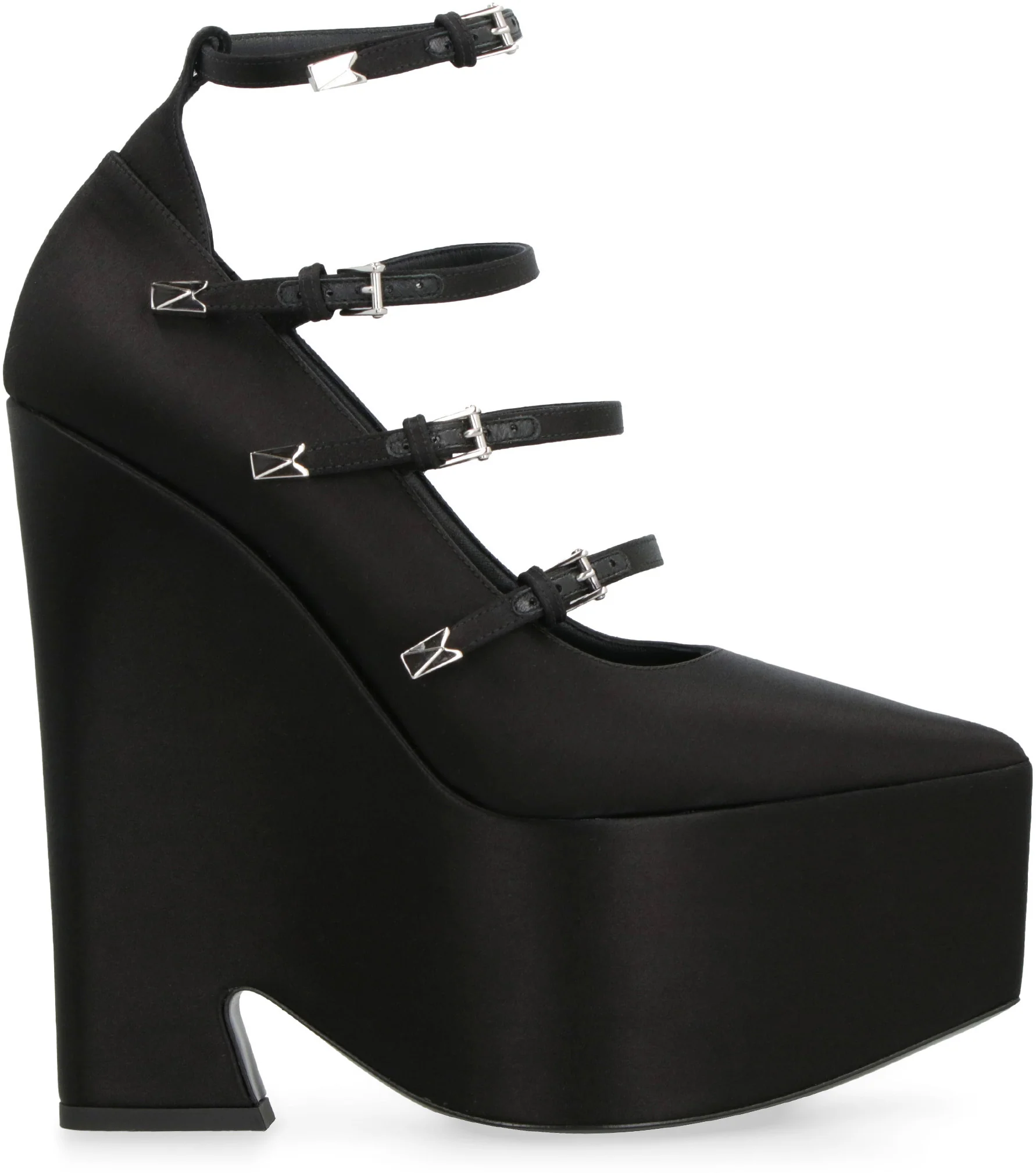 VERSACE Tempest Leather Platform Pumps - Image 2