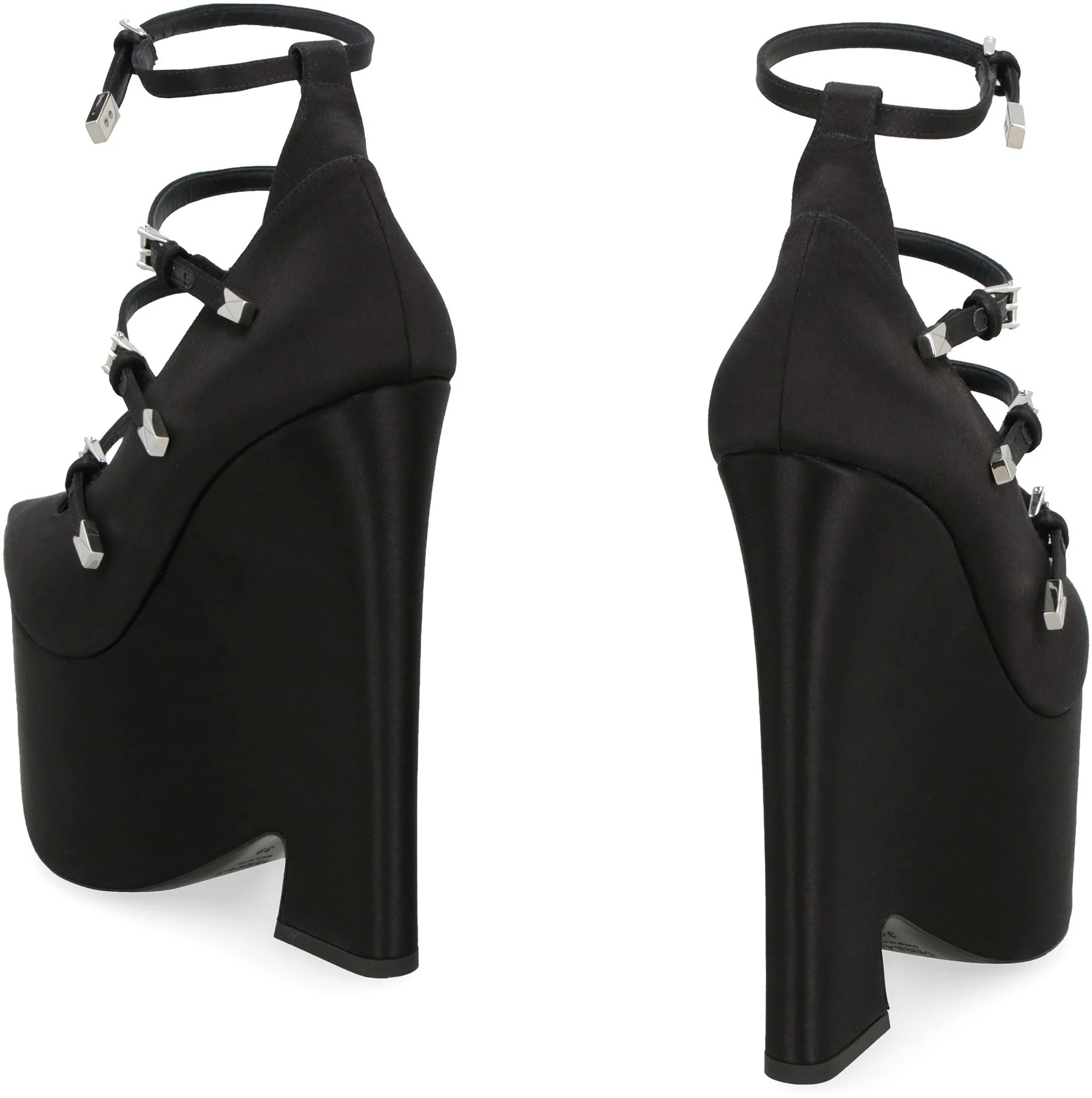 VERSACE Tempest Leather Platform Pumps - Image 4