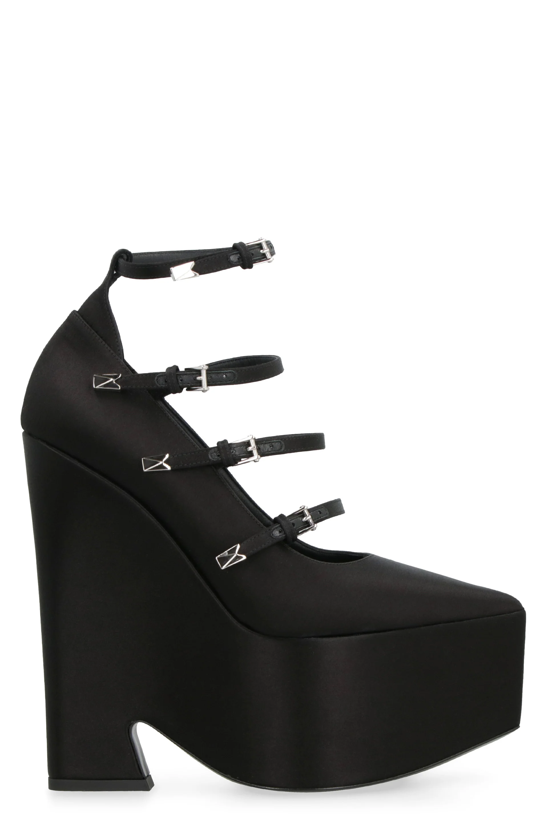 VERSACE Tempest Leather Platform Pumps - Image 5