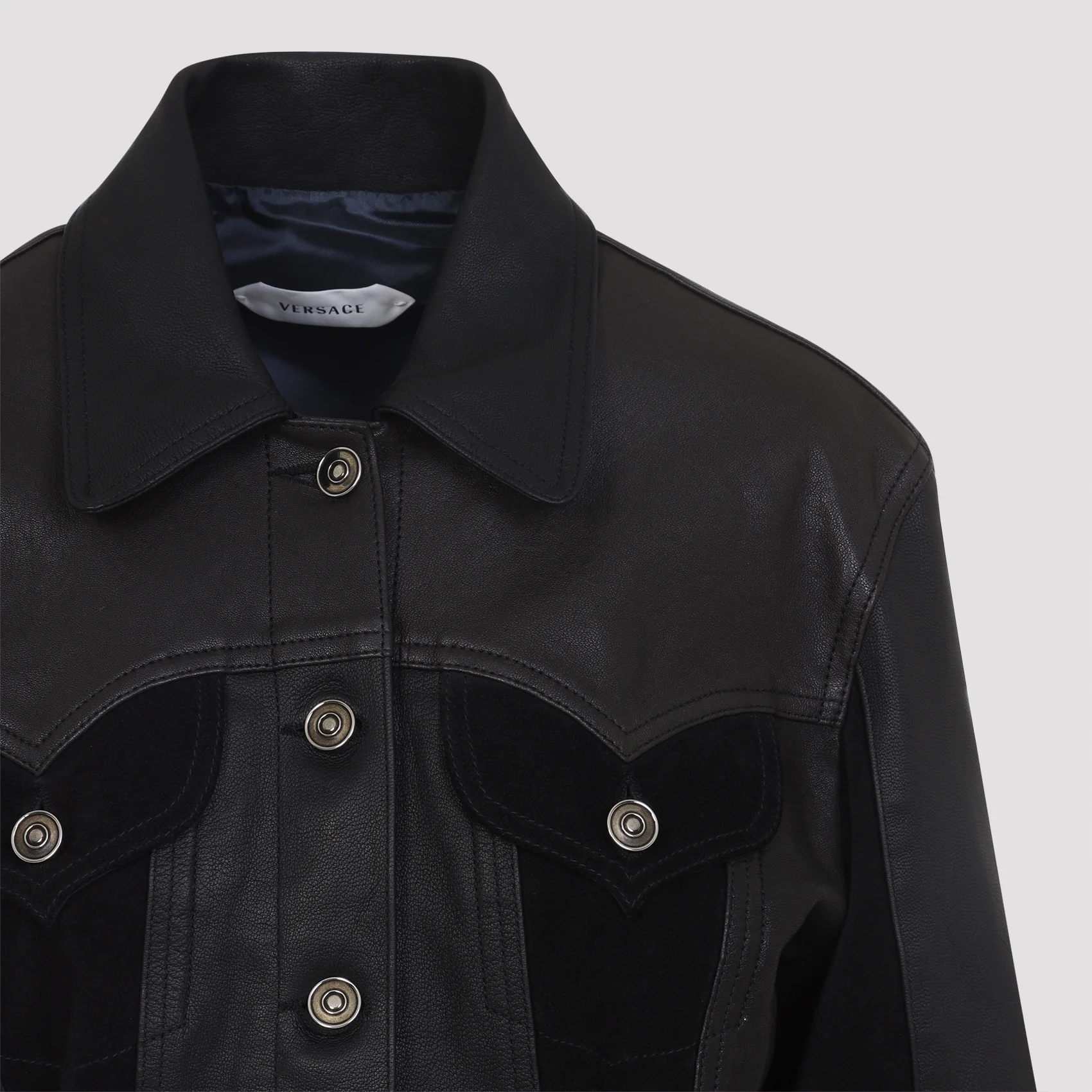 Versace Women's Leather Jacket - Image 5