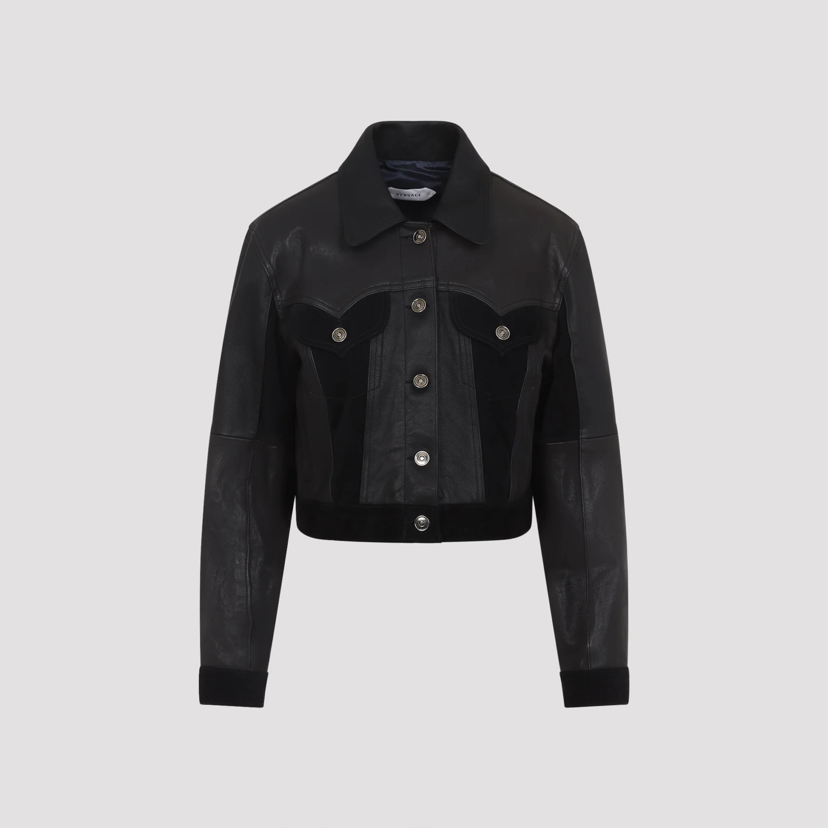 Versace Women's Leather Jacket - Image 7