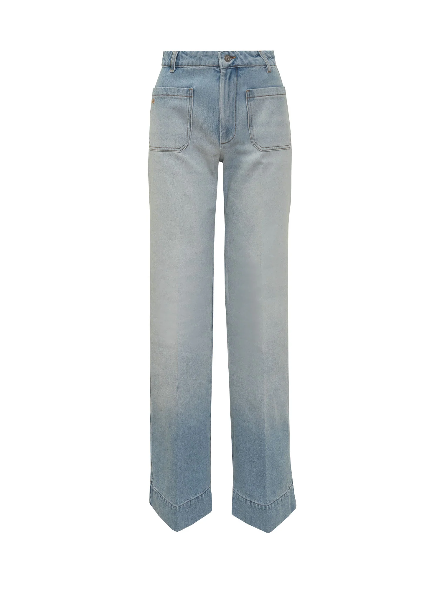 Victoria Beckham Painted Denim Trousers