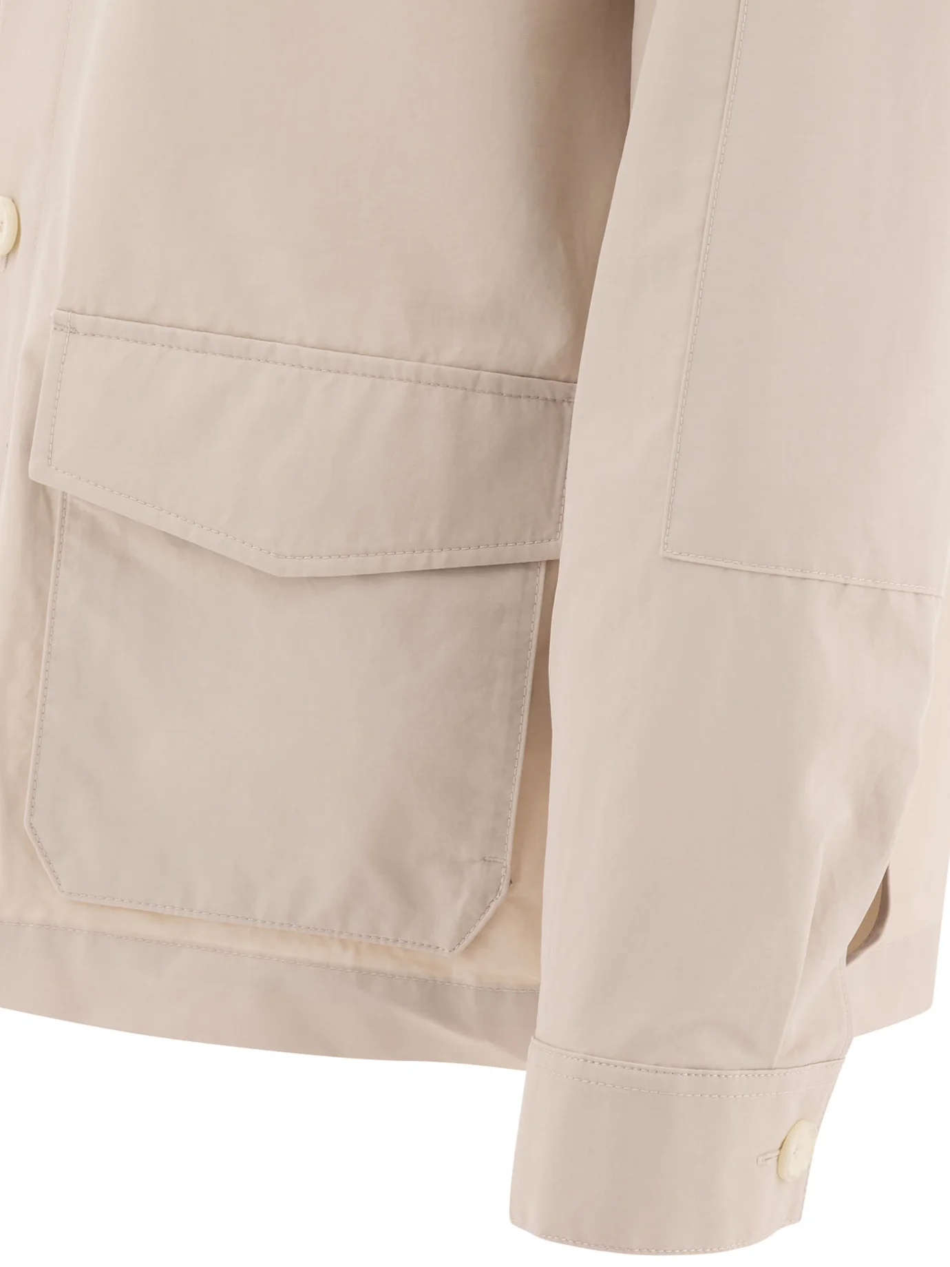 VINCE Button-front Patch-pocket Shirt Jacket - Image 4