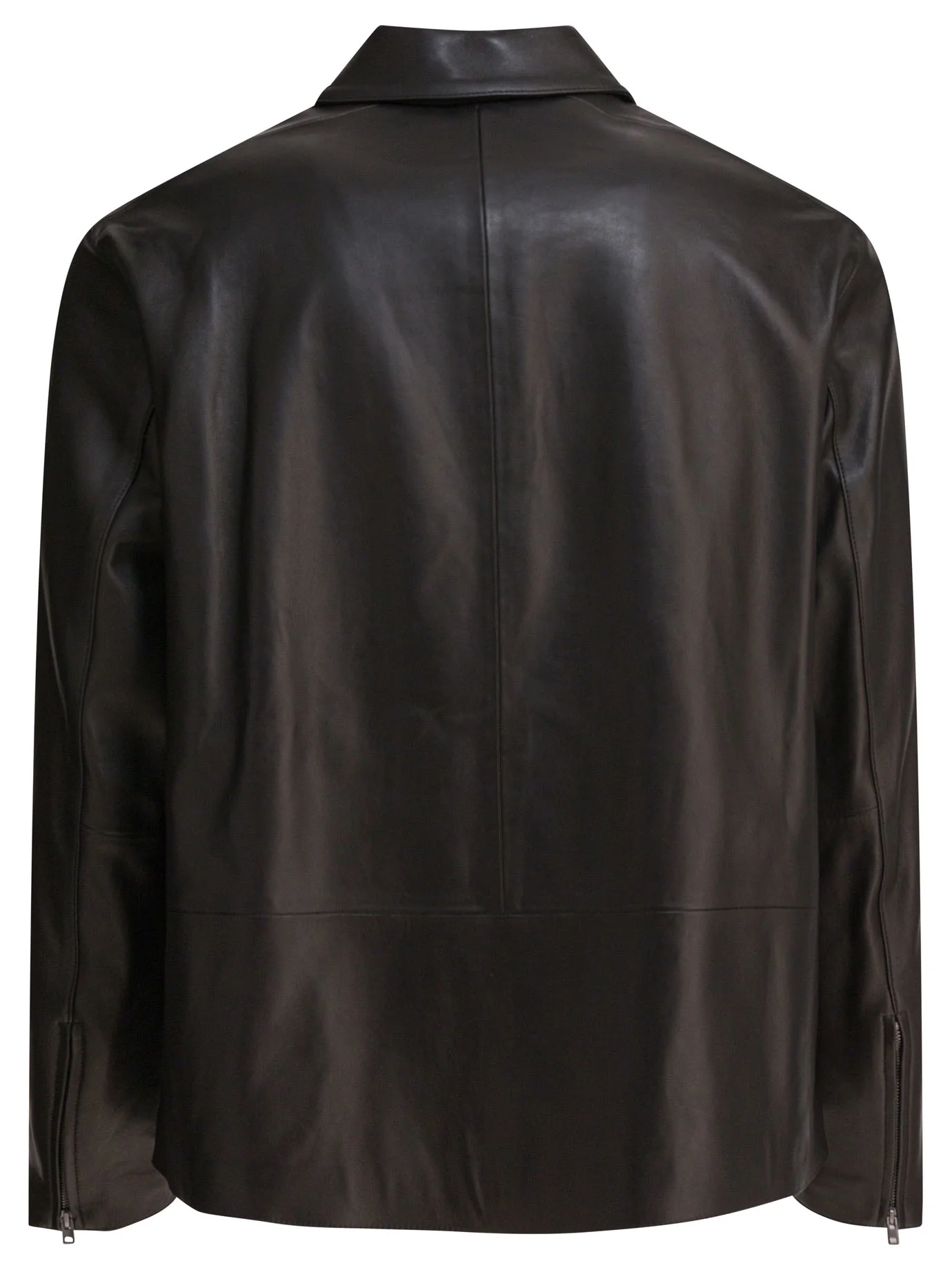 VINCE Leather Zip-Up Jacket - Image 2