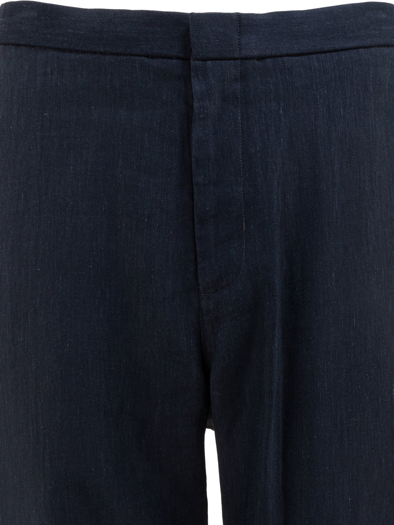 VINCE Louie Relaxed Stretch-Cotton Double-Pleated Trouser - Image 3