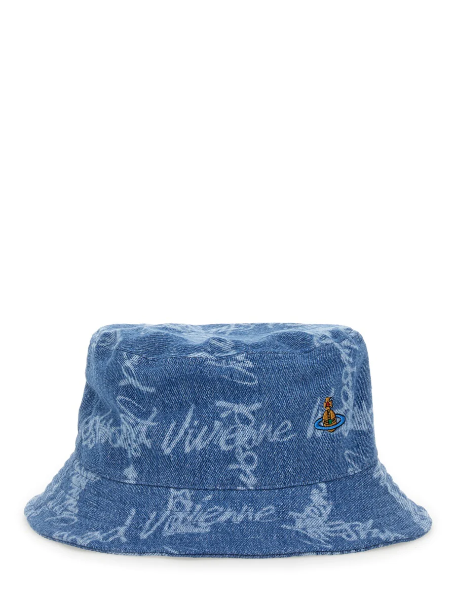 VIVIENNE WESTWOOD Bucket Hat with Logo - Image 4