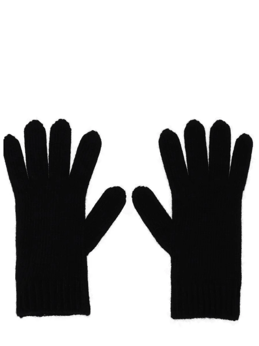 VIVIENNE WESTWOOD Cashmere Gloves with Orb Embroidery - Image 2