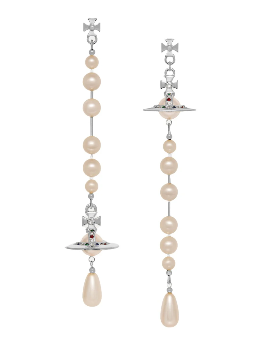 Vivienne Westwood Elegant Brass Mini Earrings