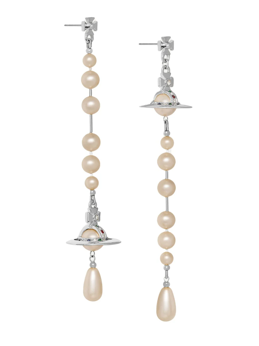 Vivienne Westwood Elegant Brass Mini Earrings - Image 3