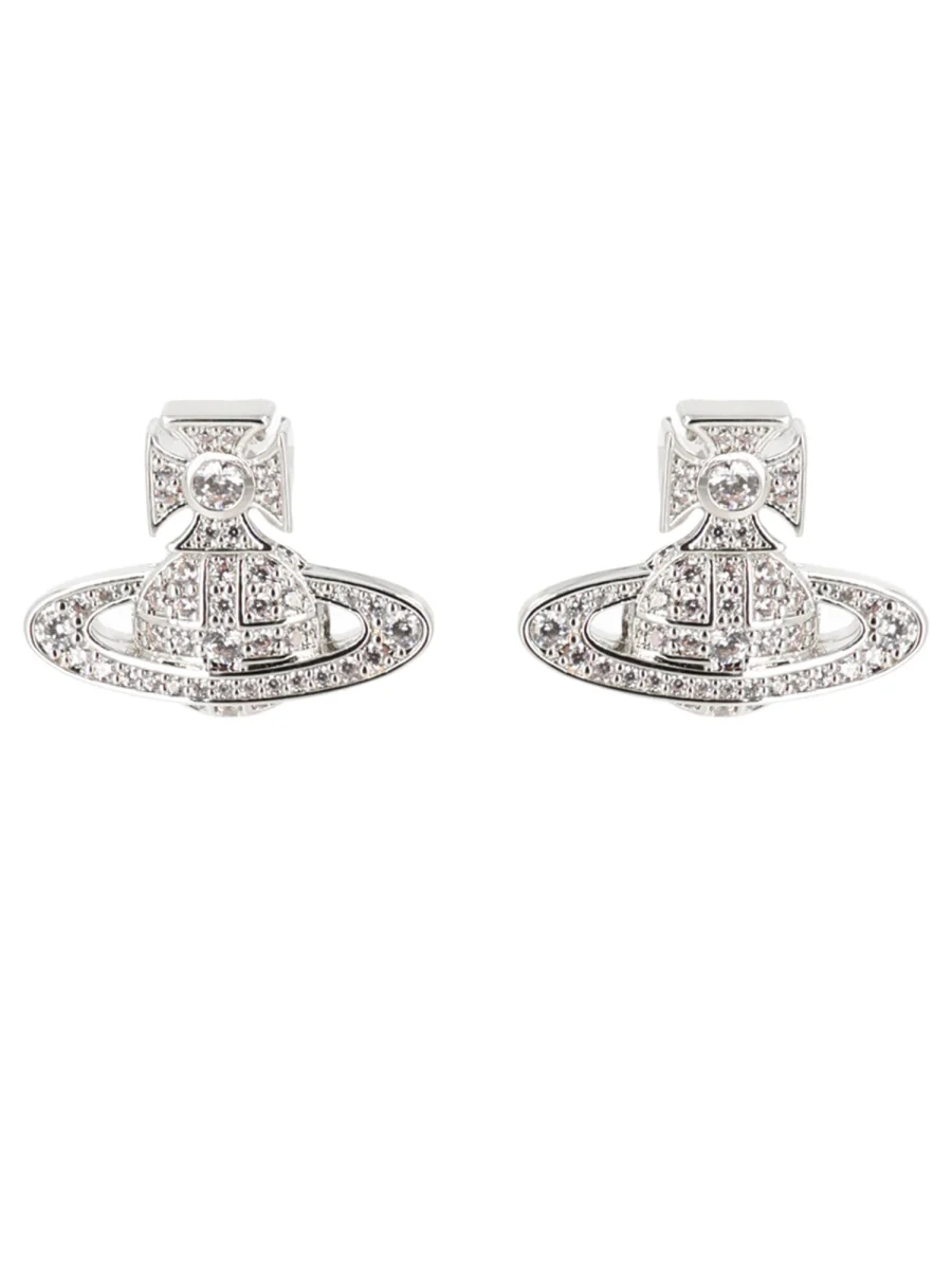 Vivienne Westwood Elegant Brass Mini Earrings for Women