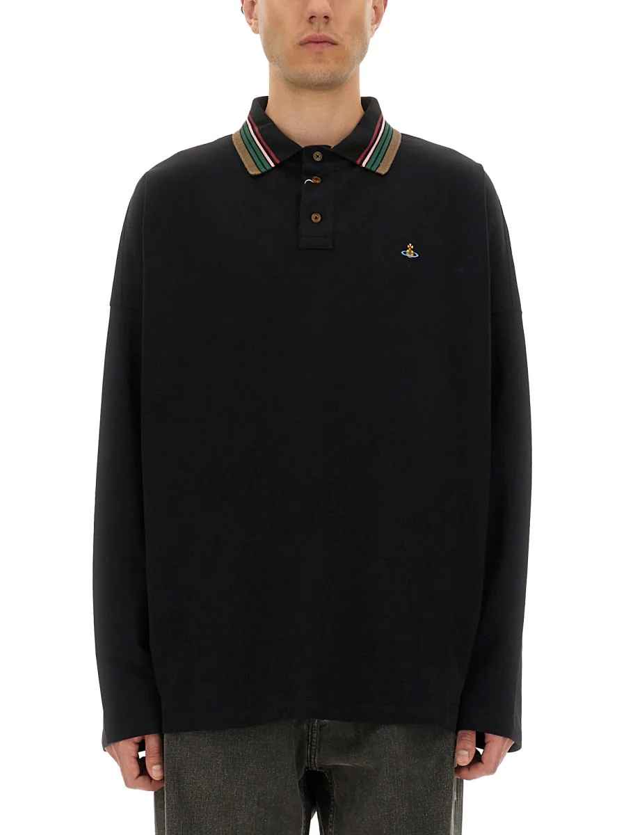 Vivienne Westwood Long-Sleeved Polo Shirt - Size L