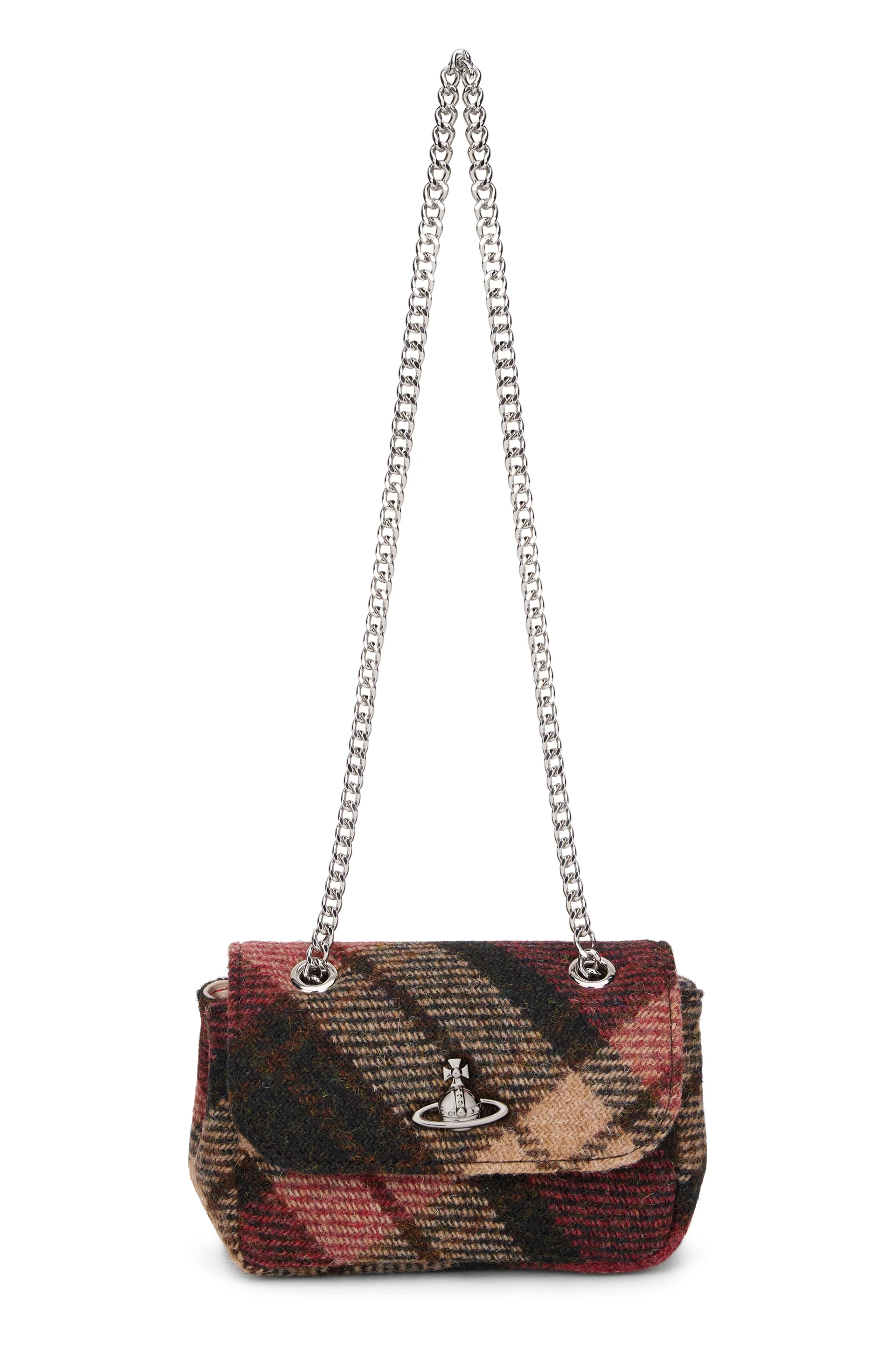Vivienne Westwood Shoulder Bag in Wool Tweed