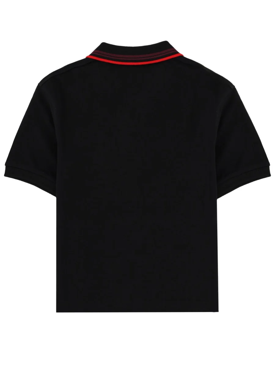 VIVIENNE WESTWOOD Striped-collar Logo Polo Top - Image 2