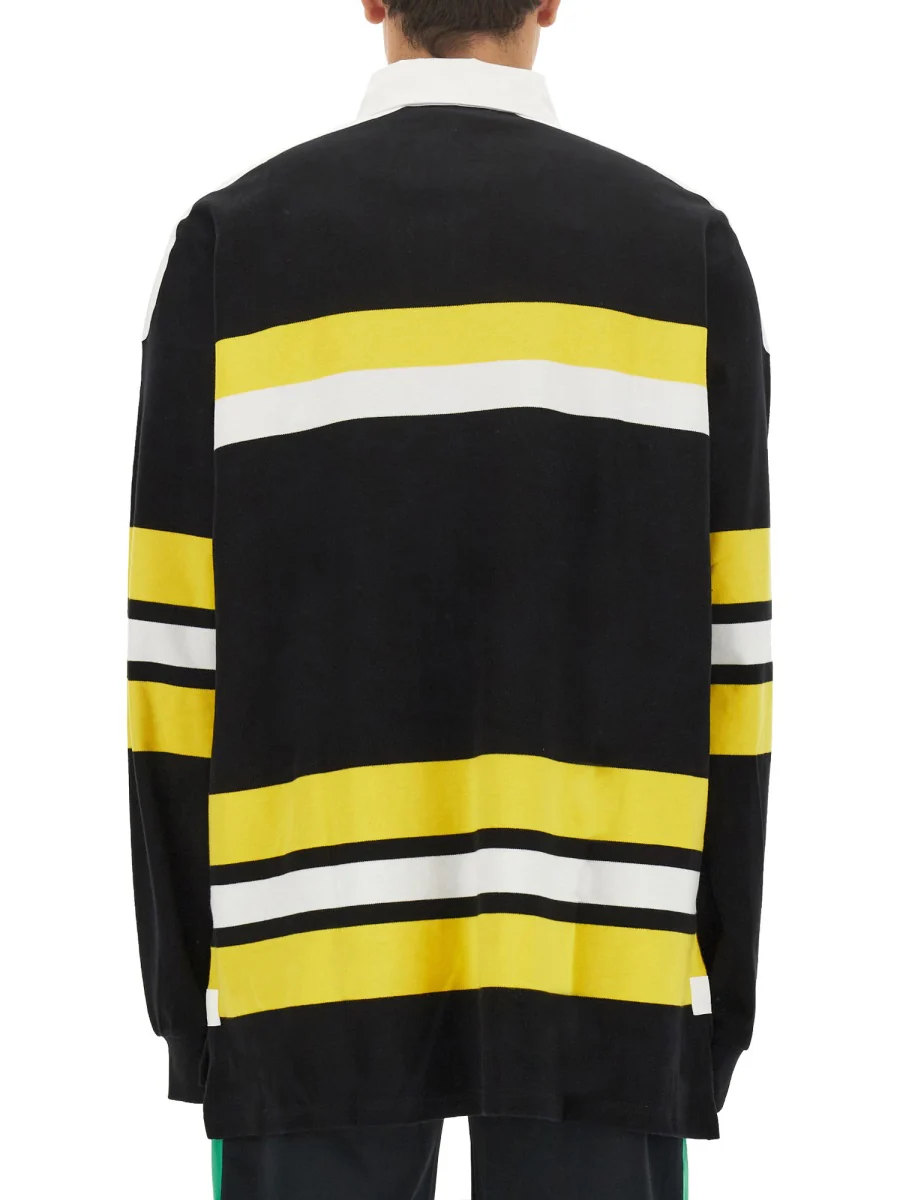 WALES BONNER Riff Organic Cotton Polo Shirt - Image 3