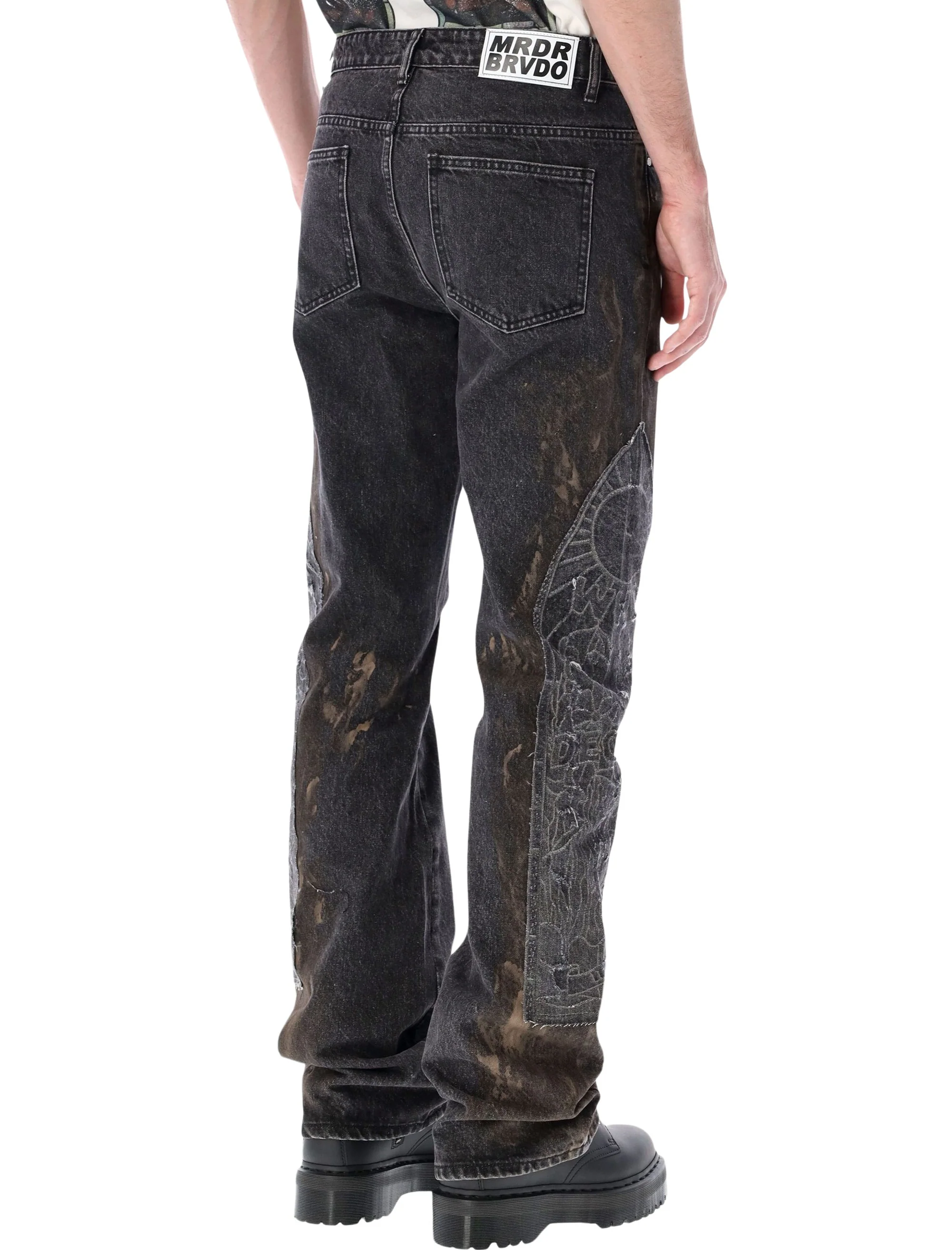 Who Decides War Unisex Distressed Jeans - Mini Fit - Image 2