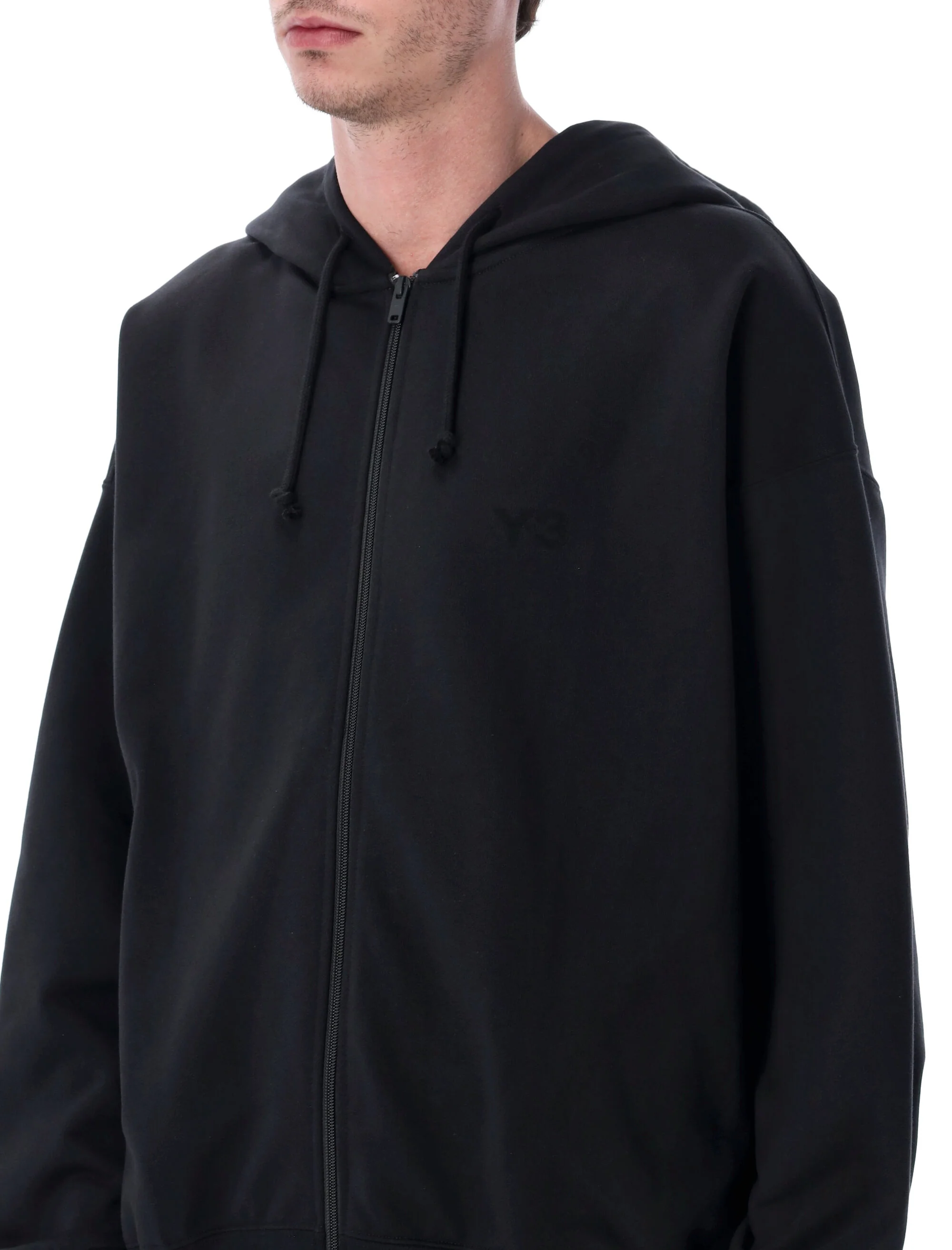 Y-3 Brushed Terry Zip Hoodie - Image 3