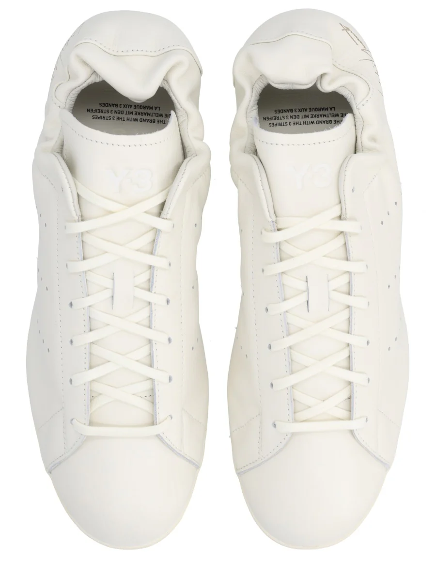 Y-3 Unisex Leather Sneakers - Image 5