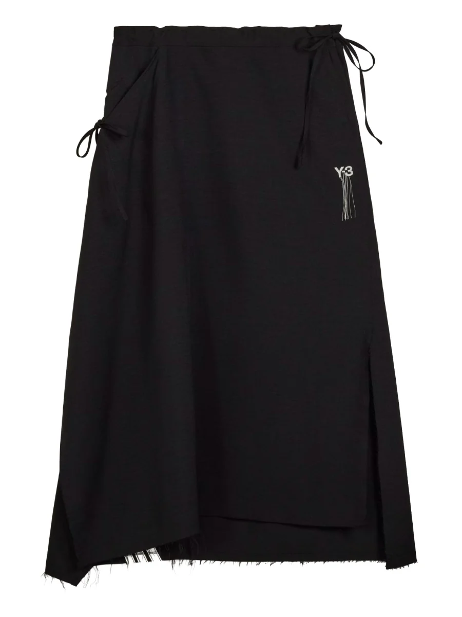 Y-3 Y - 3 3-Stripe Midi Skirt