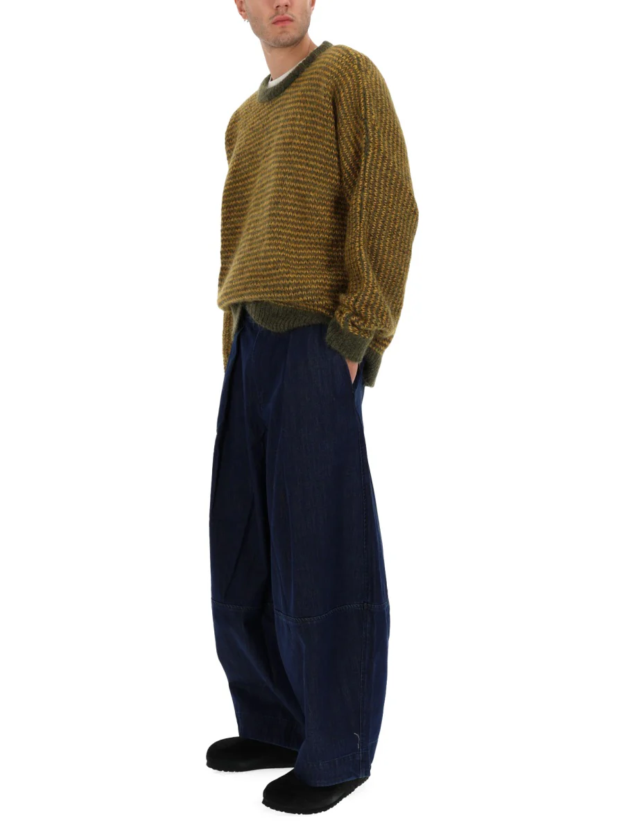 YMC Striped Crew Neck Sweater - Image 2