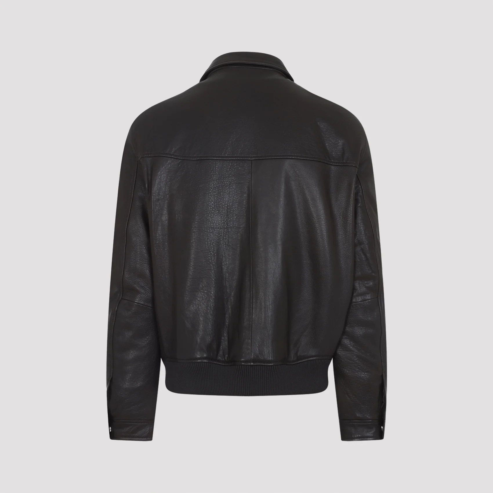 Yves Salomon Collared Lamb Skin Jacket - Image 4