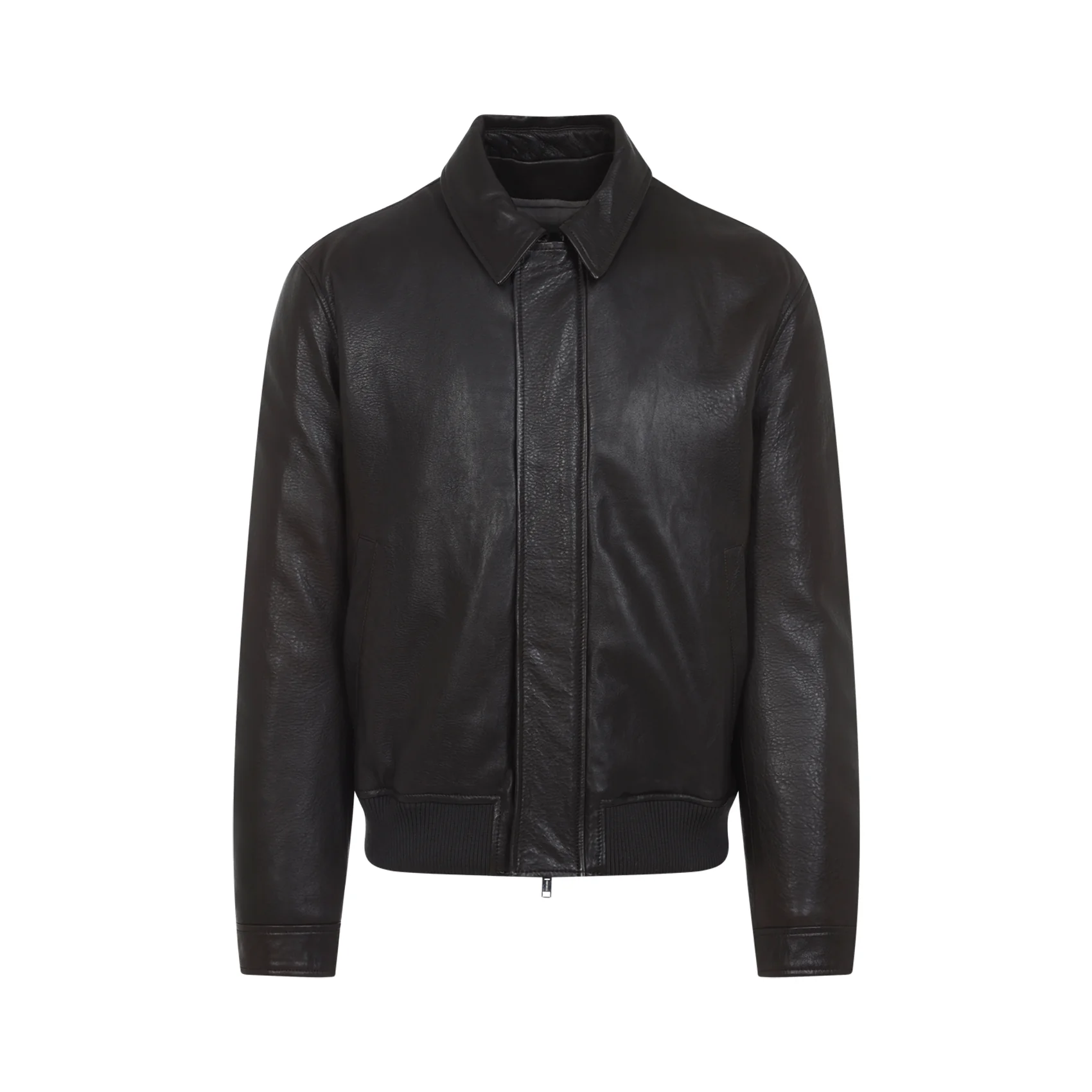 Yves Salomon Collared Lamb Skin Jacket - Image 6