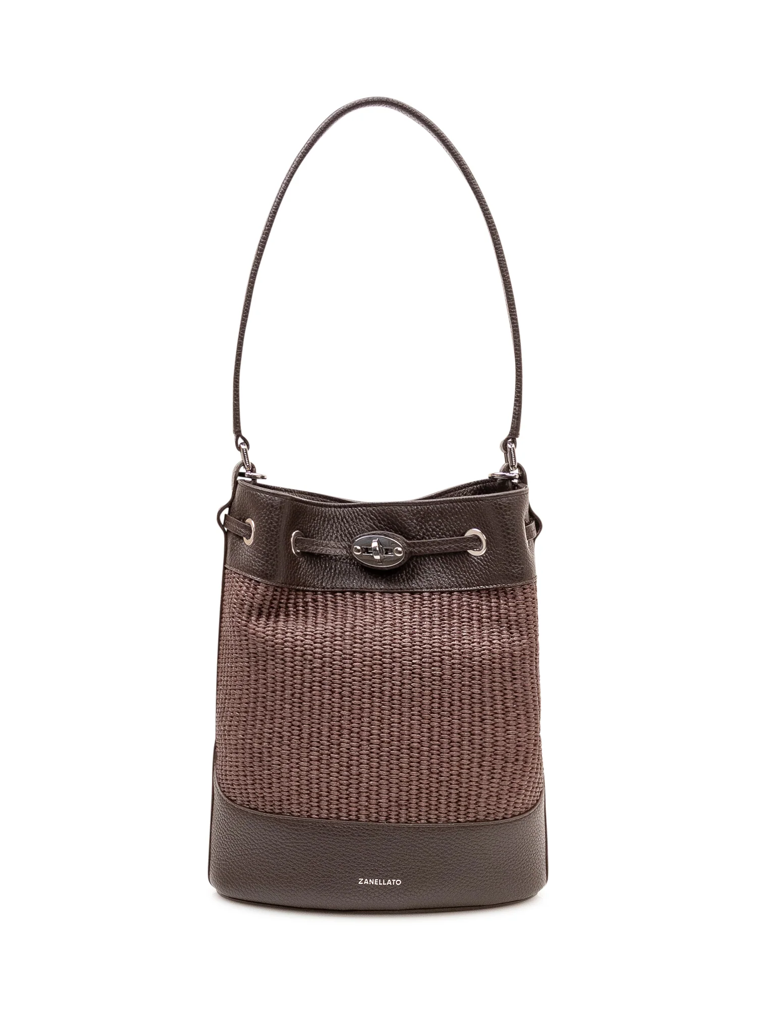 Zanellato Bucket Bag with Woven Detailing - Mini Size - Image 2