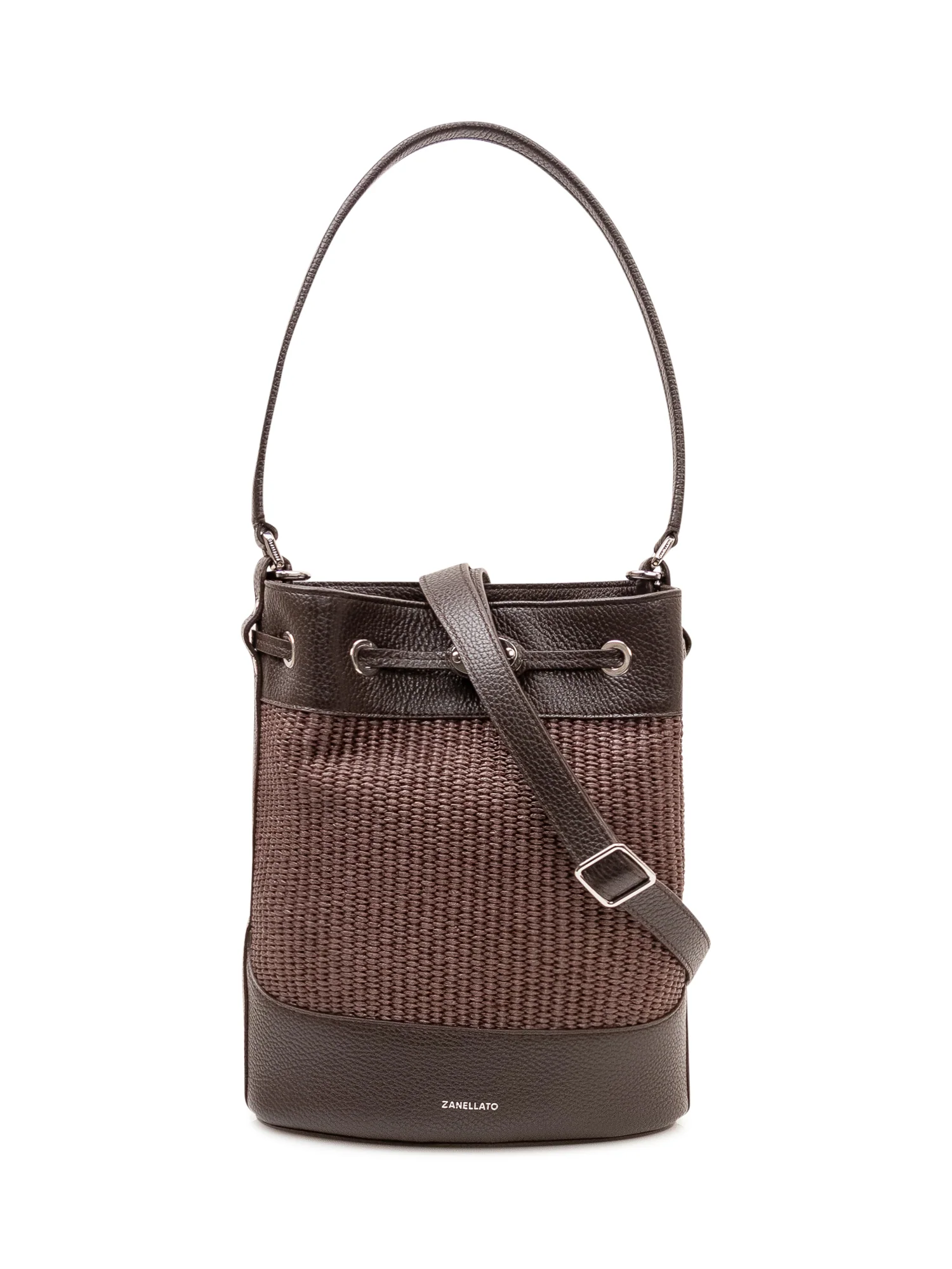 Zanellato Bucket Bag with Woven Detailing - Mini Size - Image 3