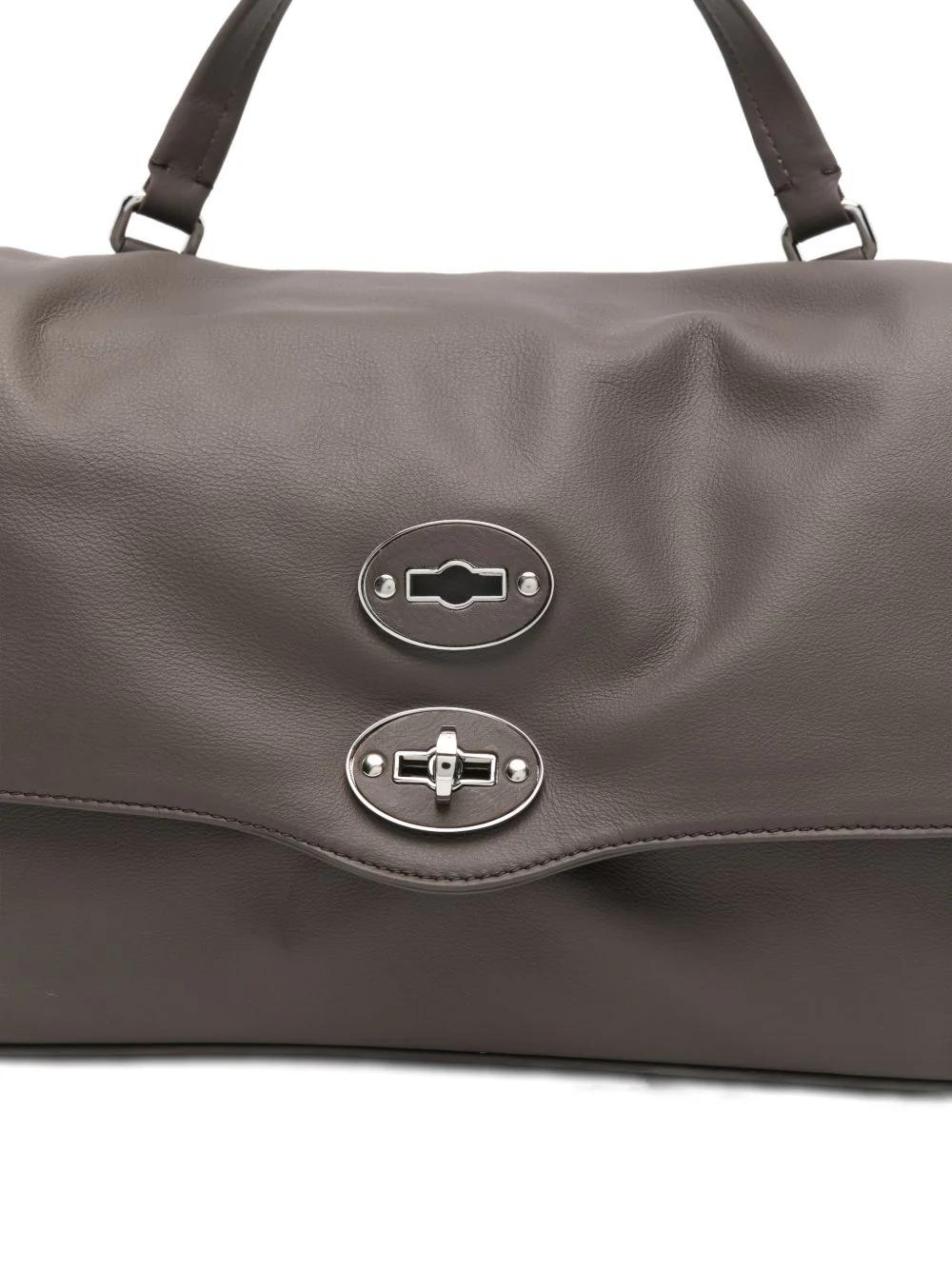 Zanellato “Postina” Medium Bag in Leather Silver-Tone Hardware - Image 3