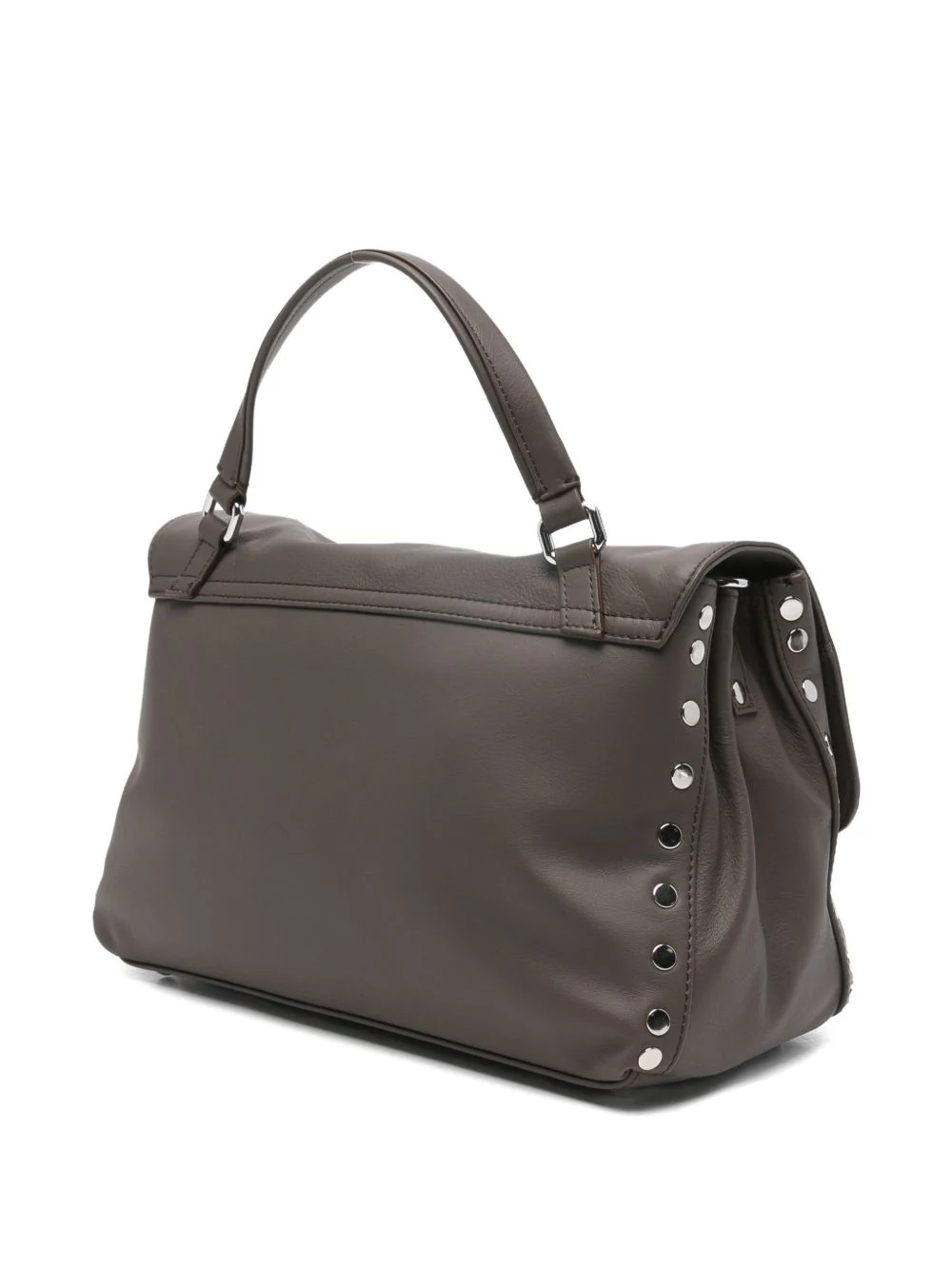 Zanellato “Postina” Medium Bag in Leather Silver-Tone Hardware - Image 4