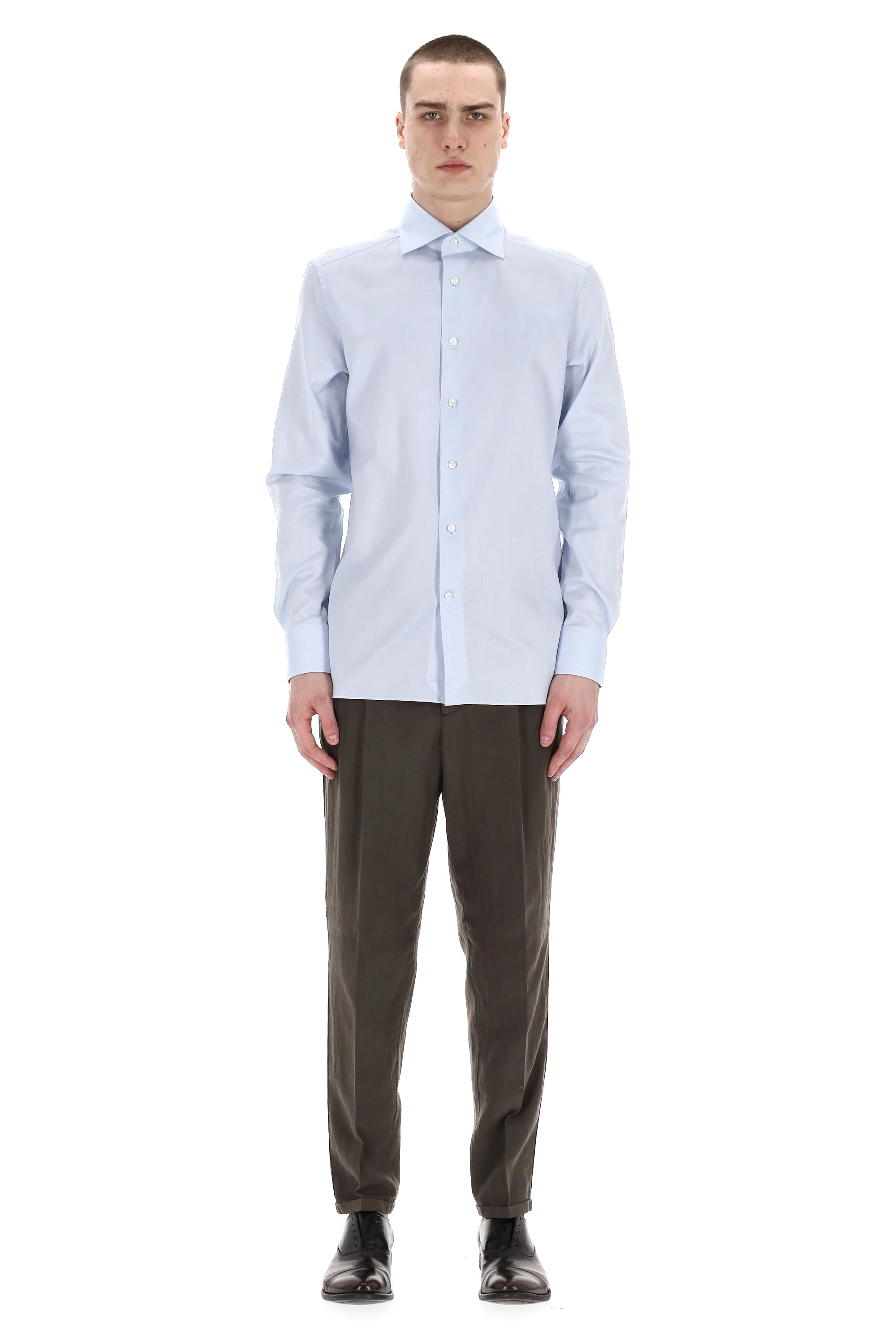 Zegna Clear Blue Mini Shirt for Men