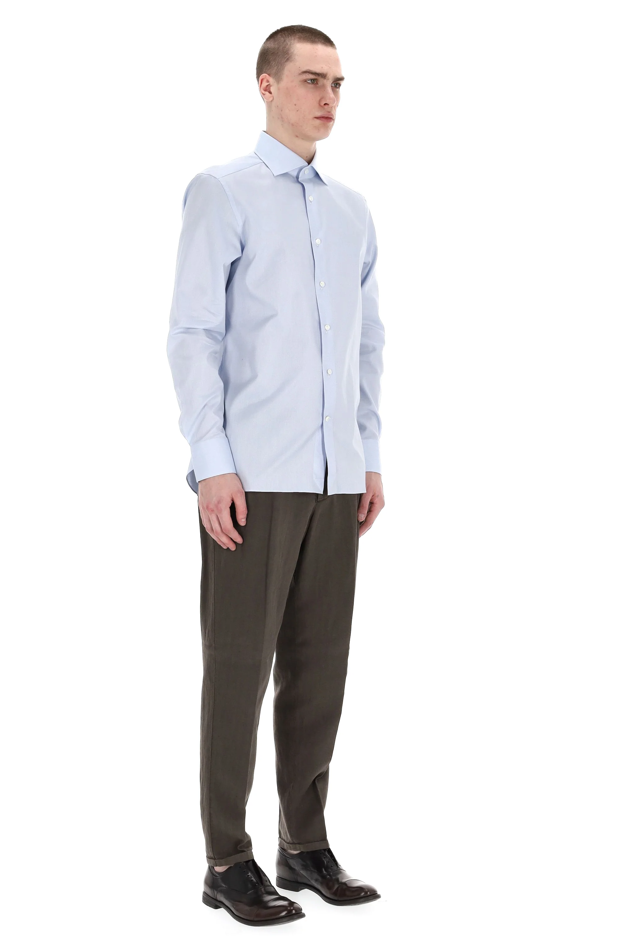 Zegna Clear Blue Mini Shirt for Men - Image 2