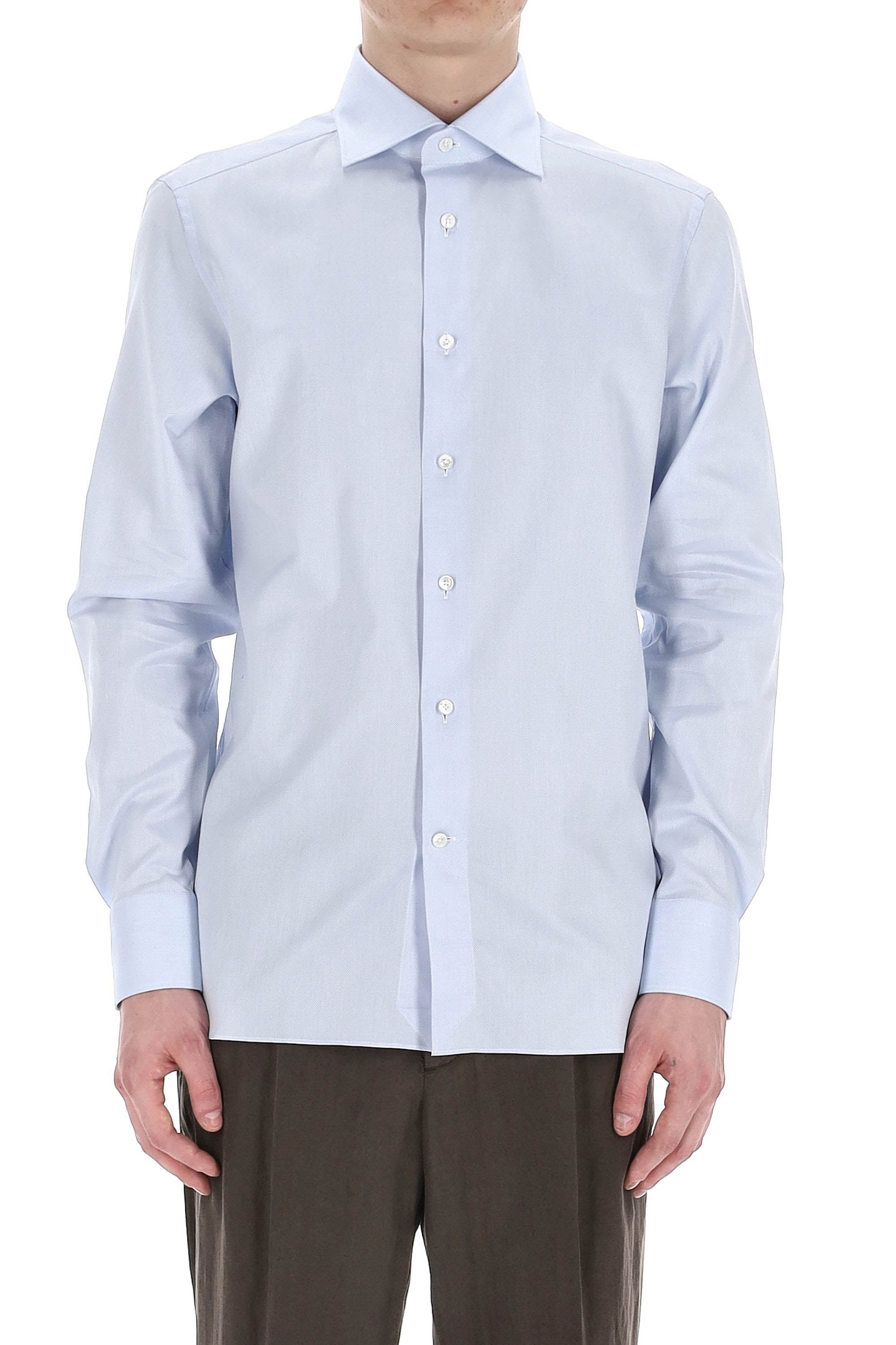 Zegna Clear Blue Mini Shirt for Men - Image 4