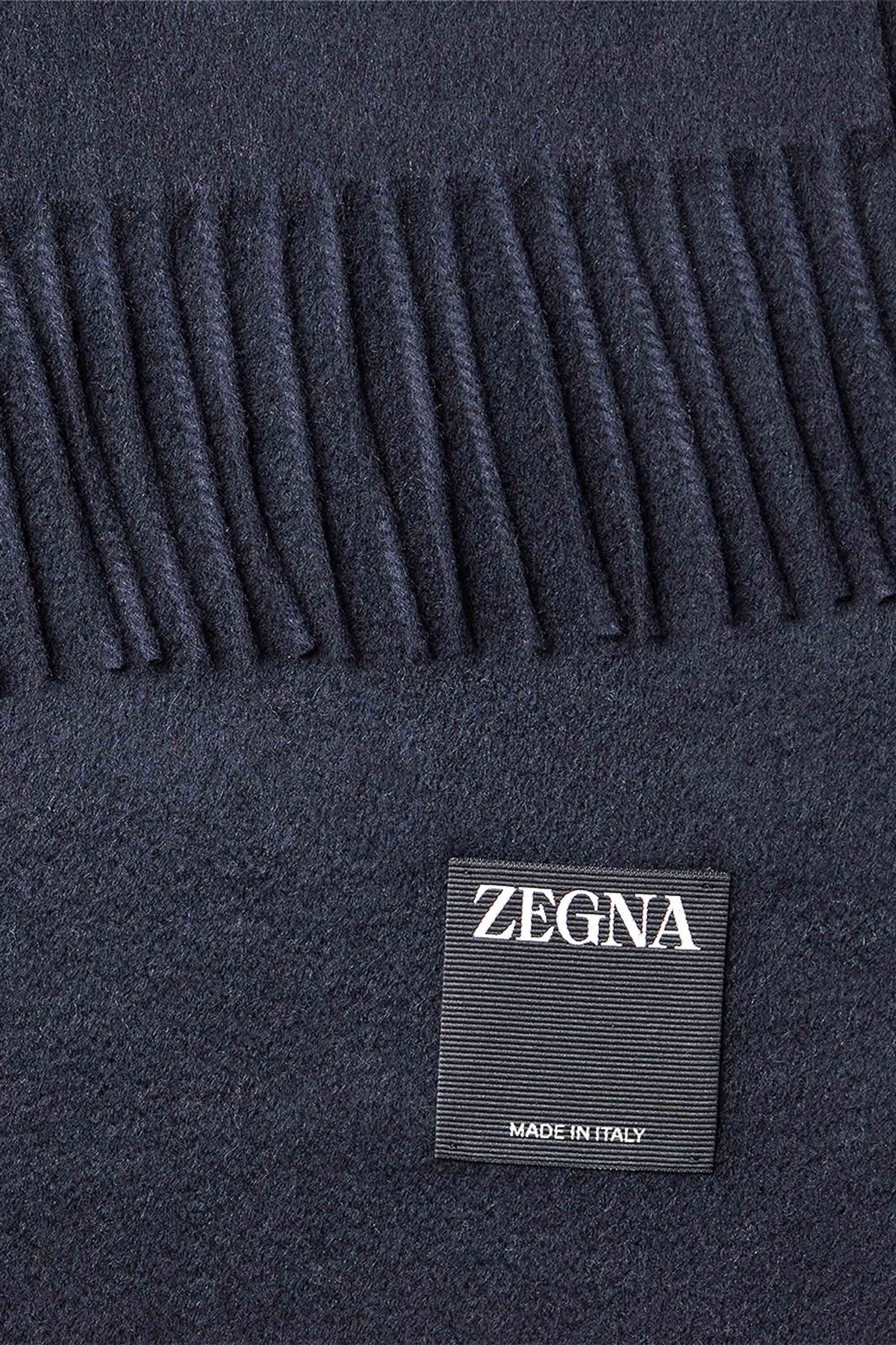 Zegna Elegant Wool Scarf for Men - Image 2
