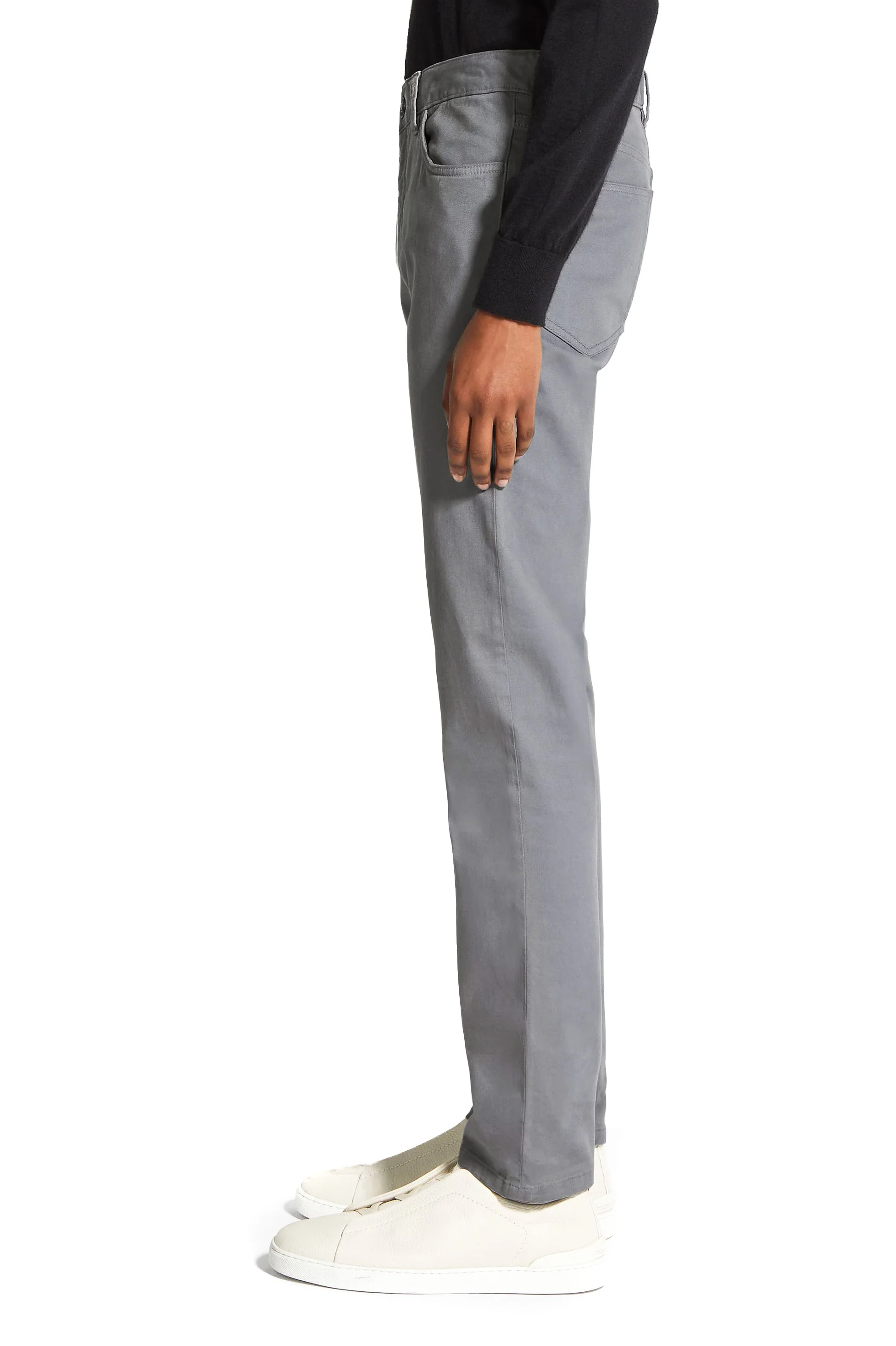Zegna Light Grey Mini Jeans for Men - FW25 Collection - Image 2