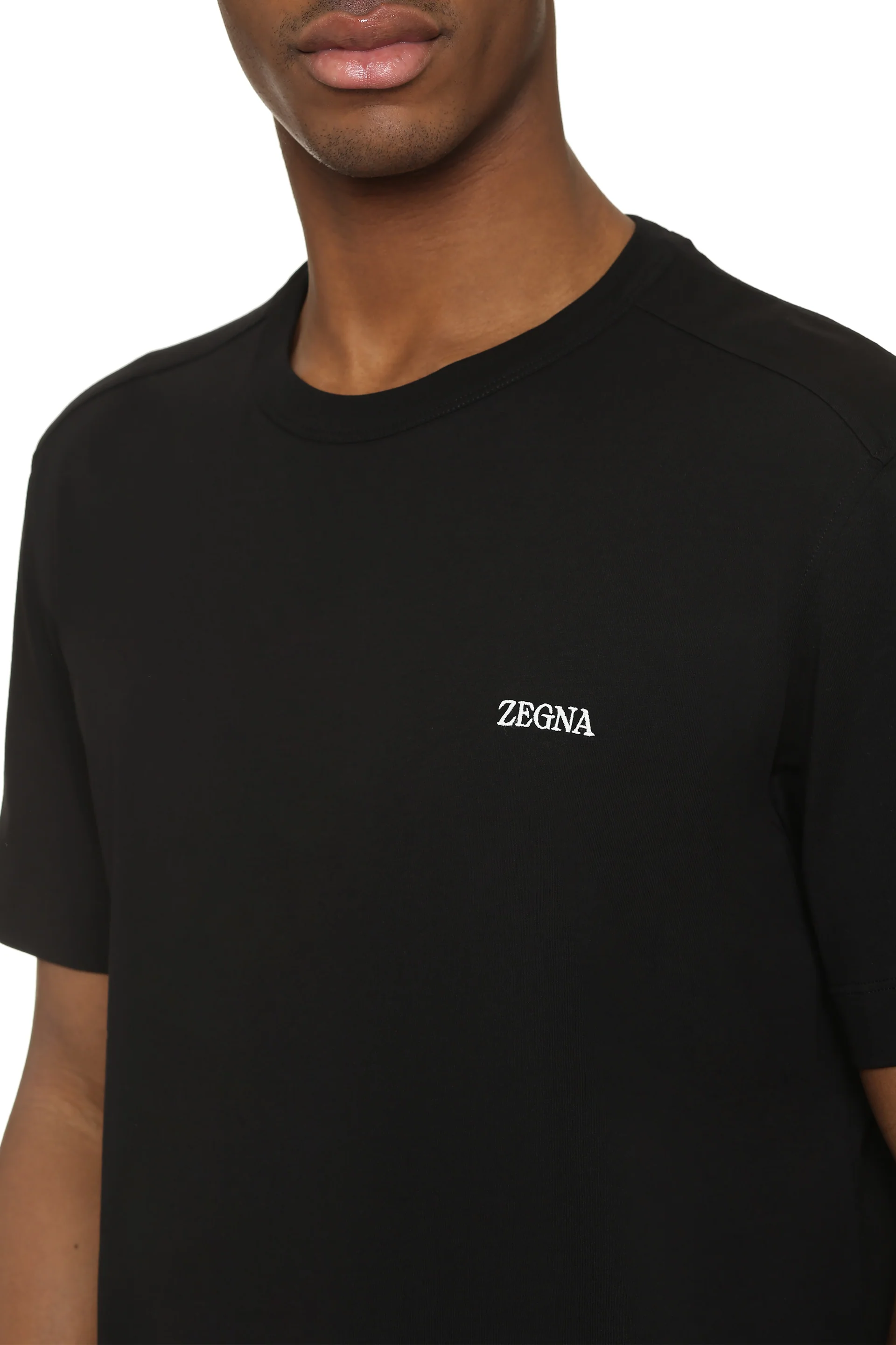 ZEGNA Logo Cotton T-shirt - Image 7